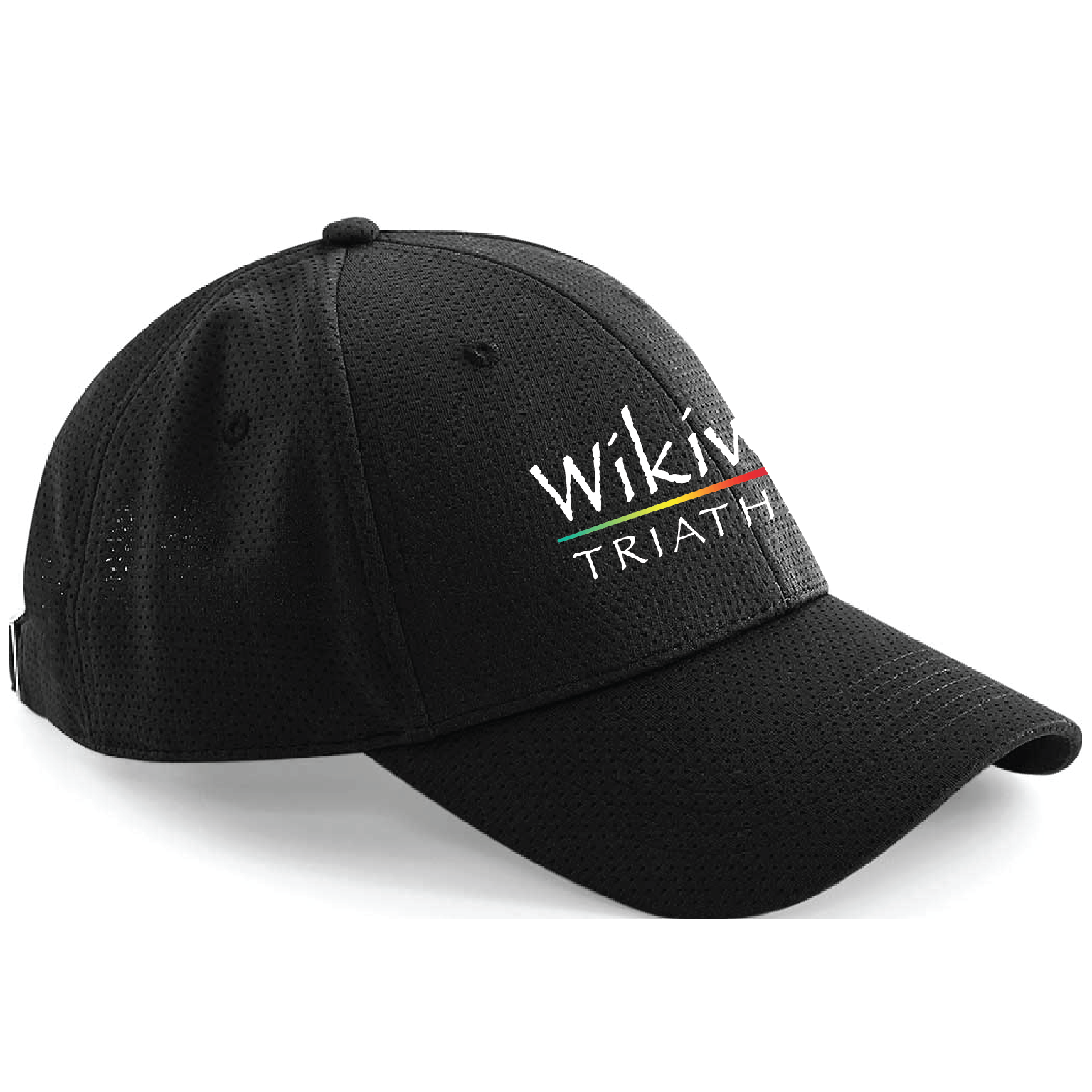 Wikiwiki Triathlon Air Mesh Cap - Black