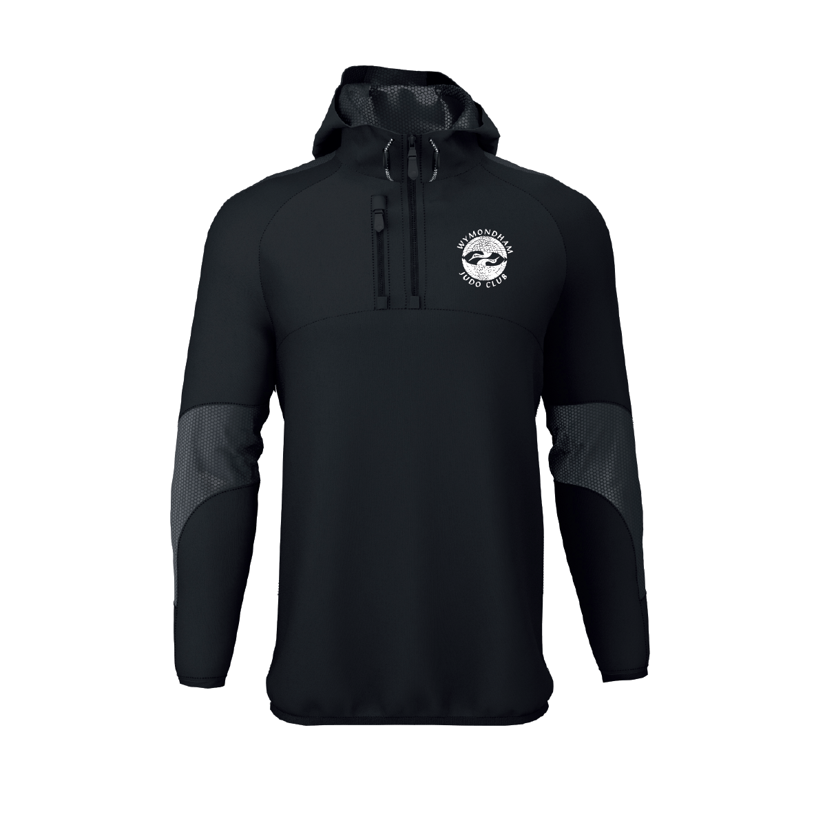 Wymondham Judo Club - EDGE Pro Hooded Jacket - Black