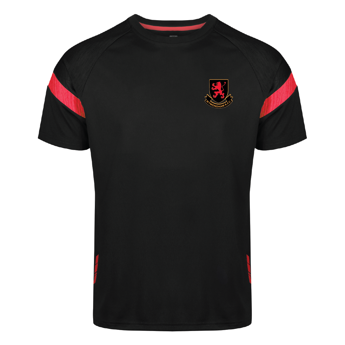 Wymondham RFC - Kinetic Technical Tee - Black/Red