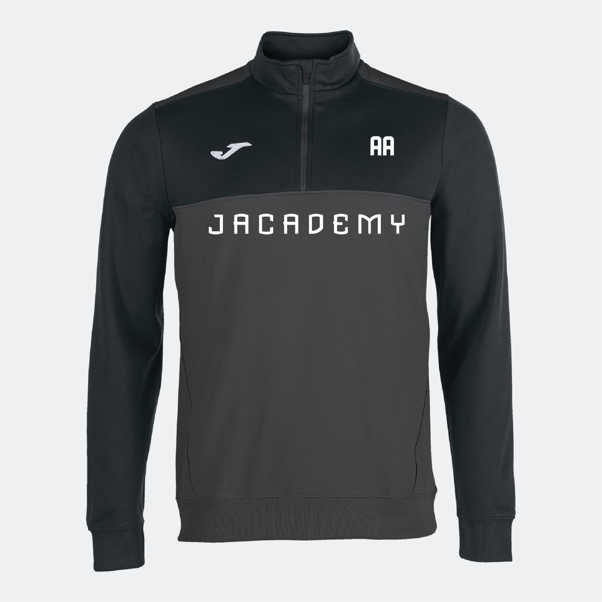 JACADEMY - Joma Winner 1/2 Zip Sweatshirt - Anthracite Black