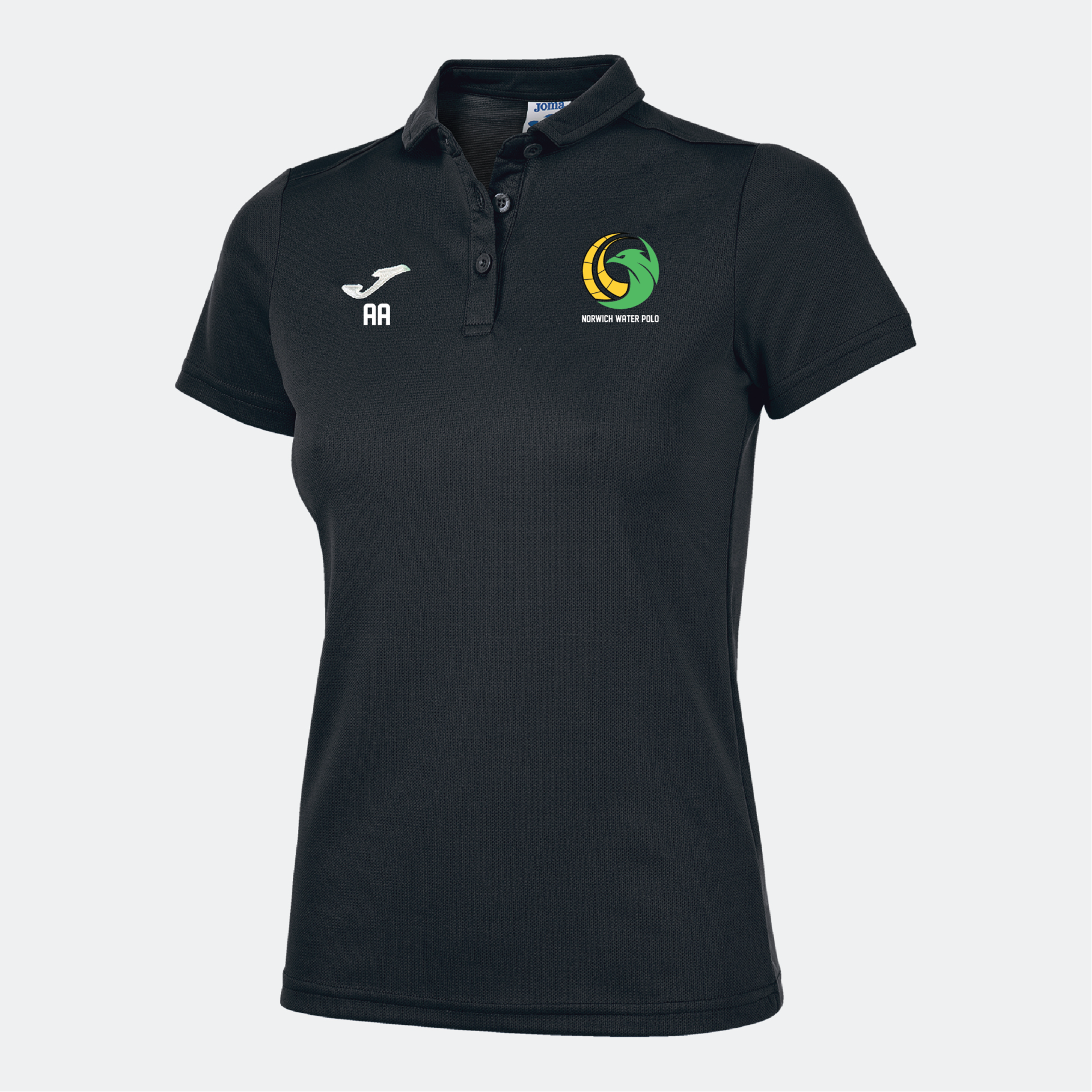 Norwich Water Polo - Joma Ladies Hobby Polo Shirt - Black