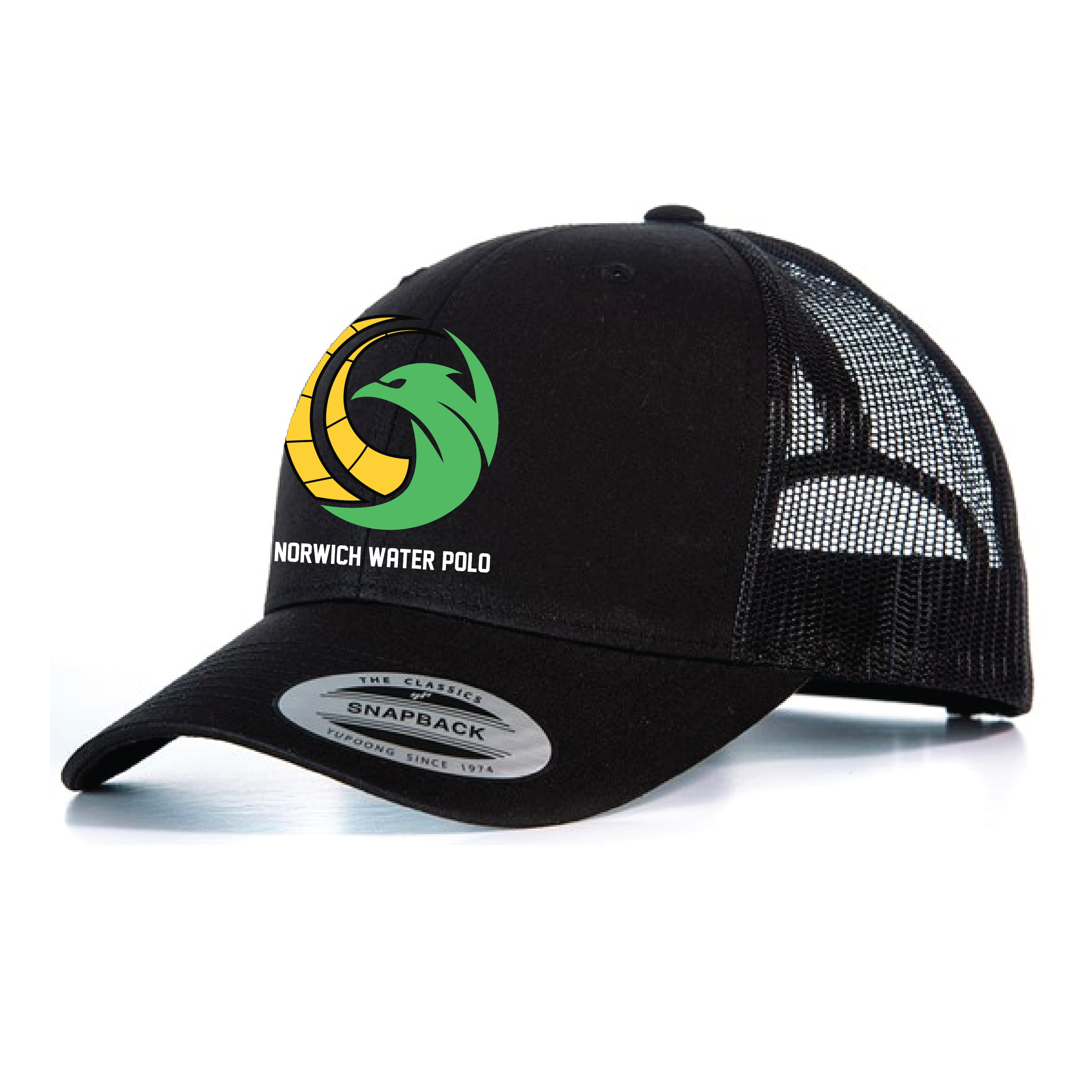 Norwich Water Polo - Retro Trucker Cap - Black