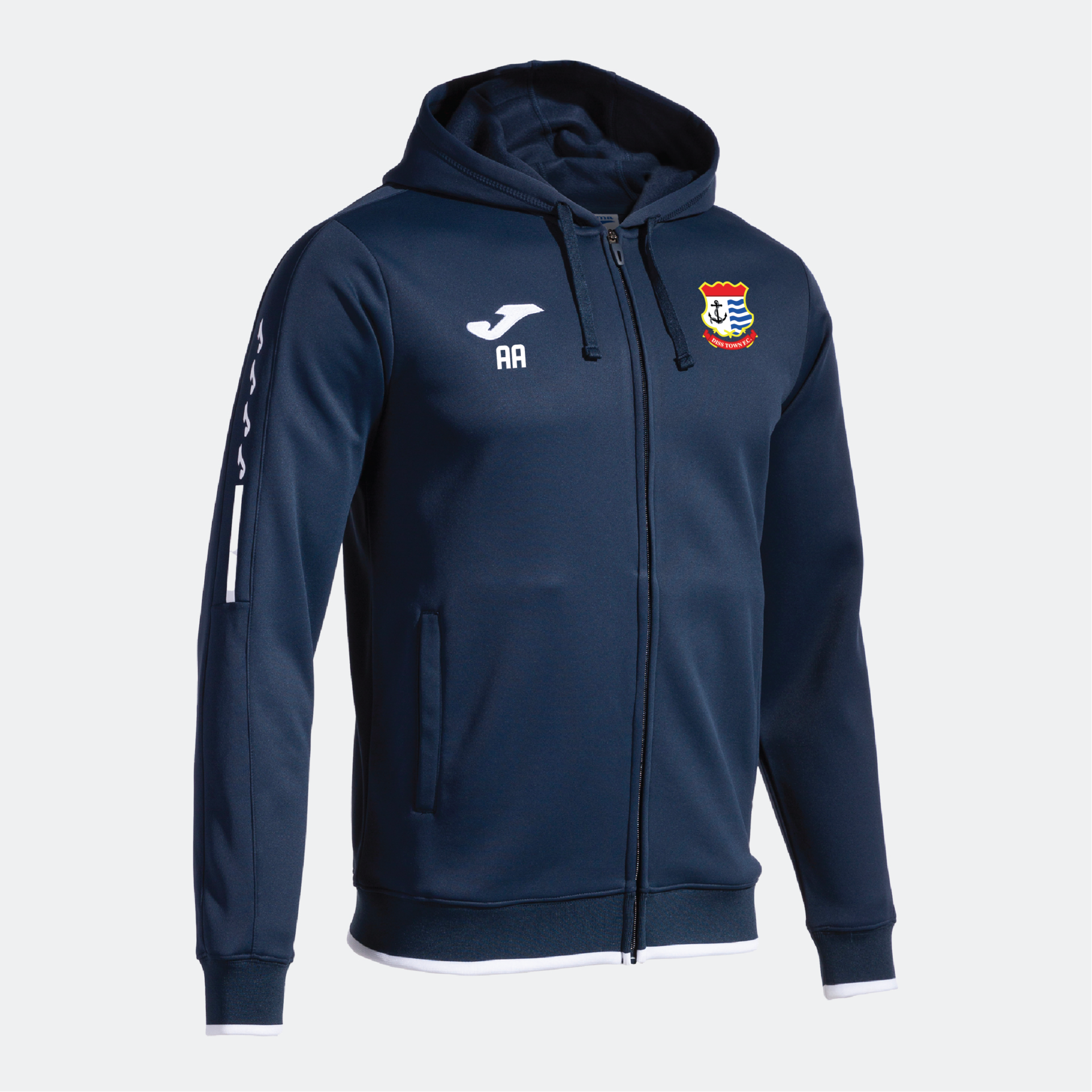 Diss Town FC - Joma Olimpiada Full Zip Hoodie - Navy