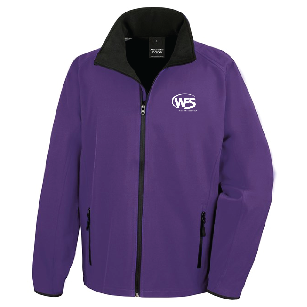 Women in the Fire Service UK – Unisex Core Softshell Jacket – Purple