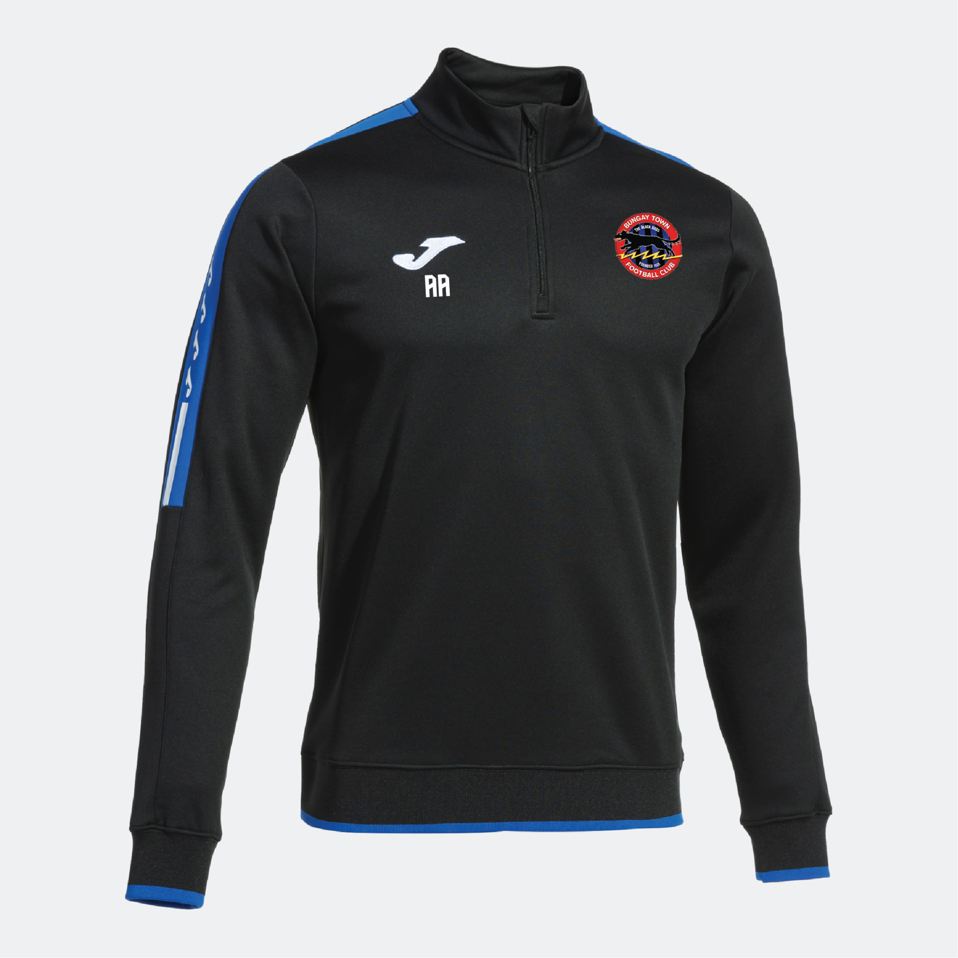 Bungay Town FC - Joma Olimpiada Half Zip Sweatshirt - Black Royal