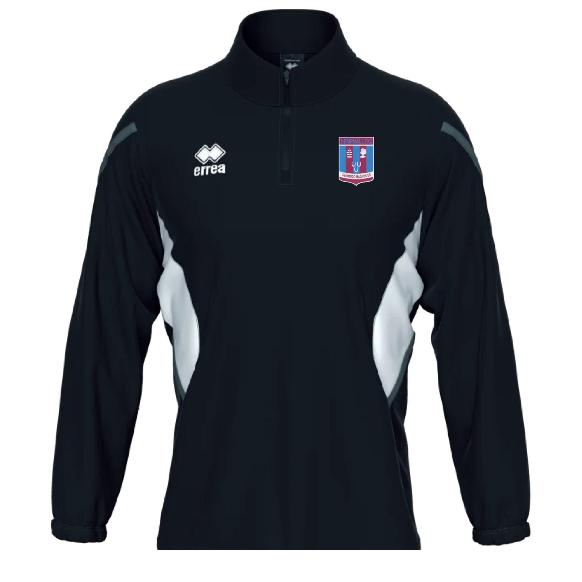 Hempnall FC - Errea Charles 1/4 Zip - Black