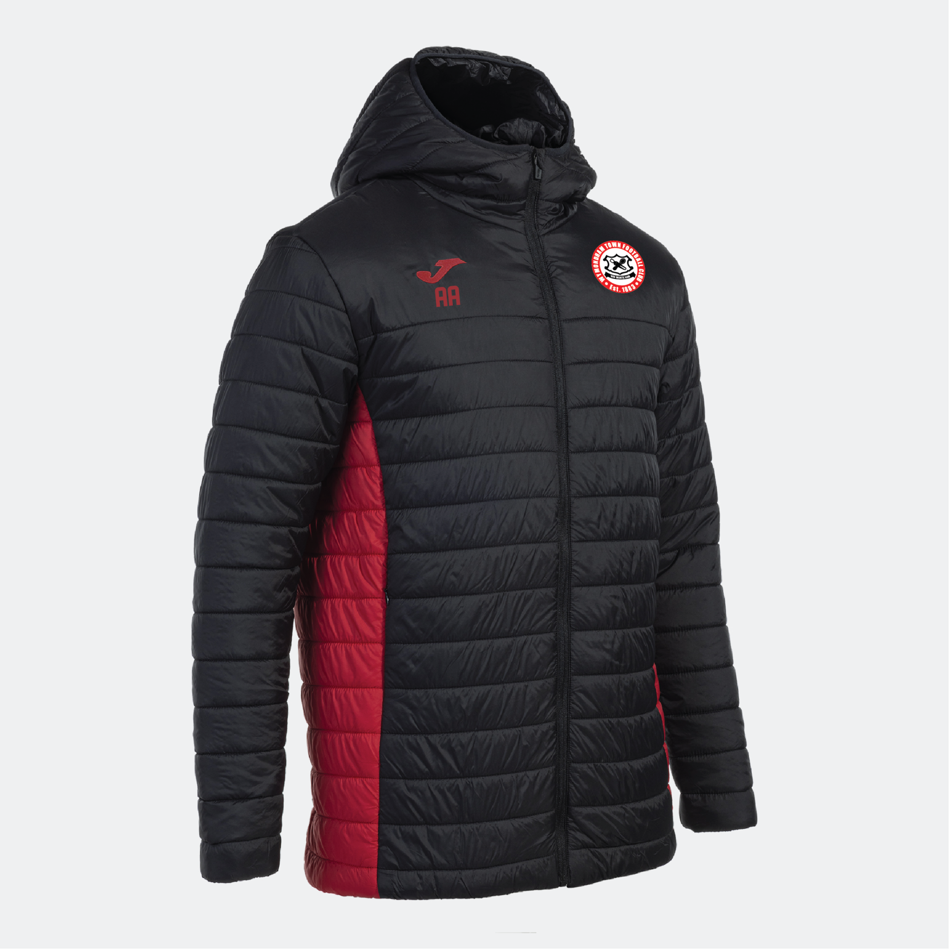 Wymondham Town FC - Joma Urban V Anorak - Black Red