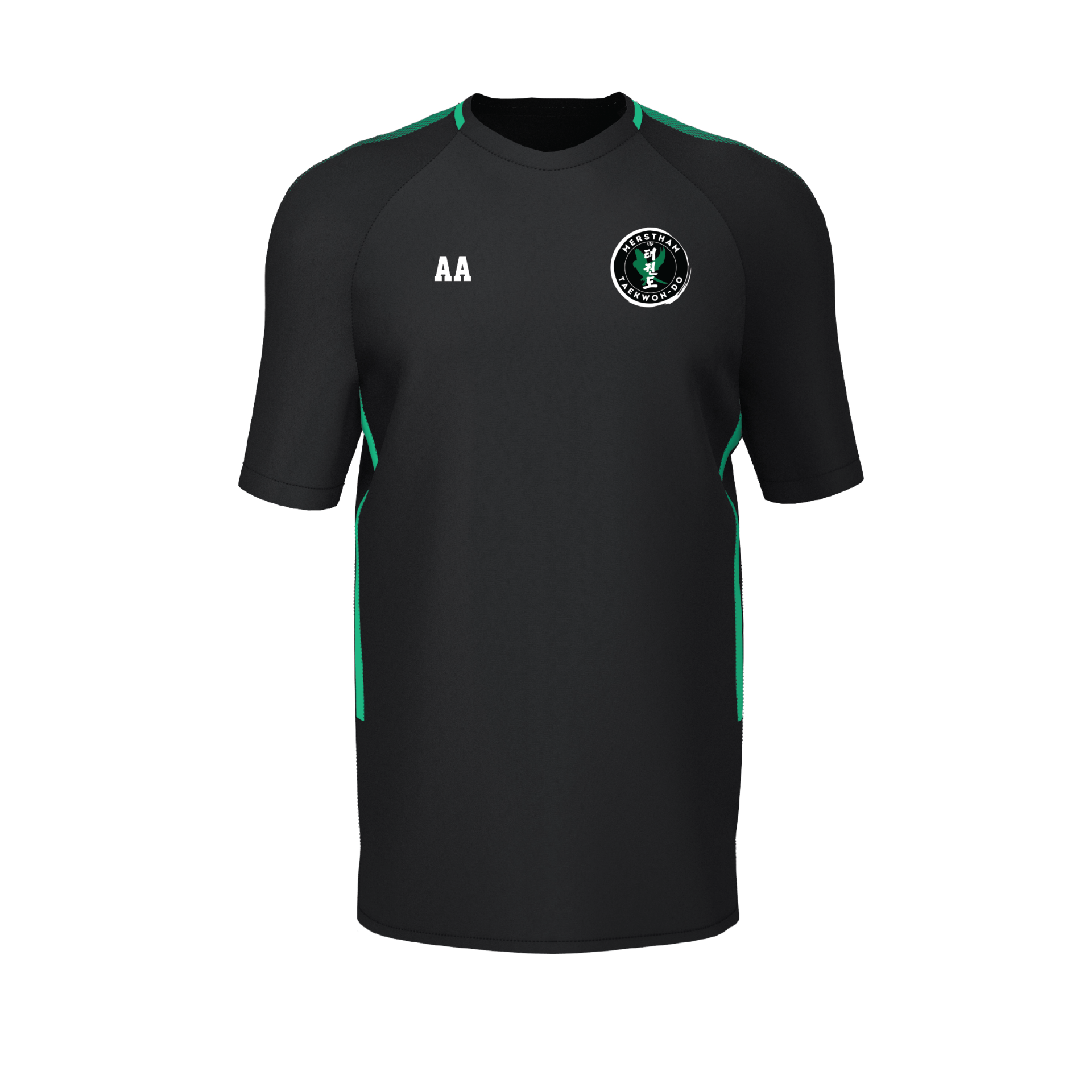Merstham TKD - Edge Pro T-Shirt - Black / Green