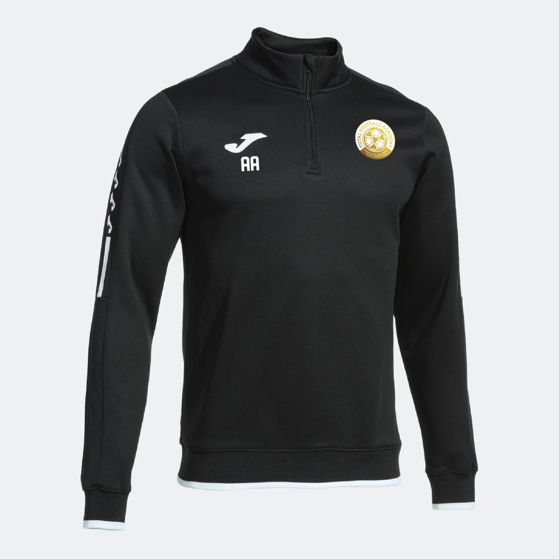 Total Football Academy - Joma Olimpiada 1/4 Zip Sweatshirt - Black
