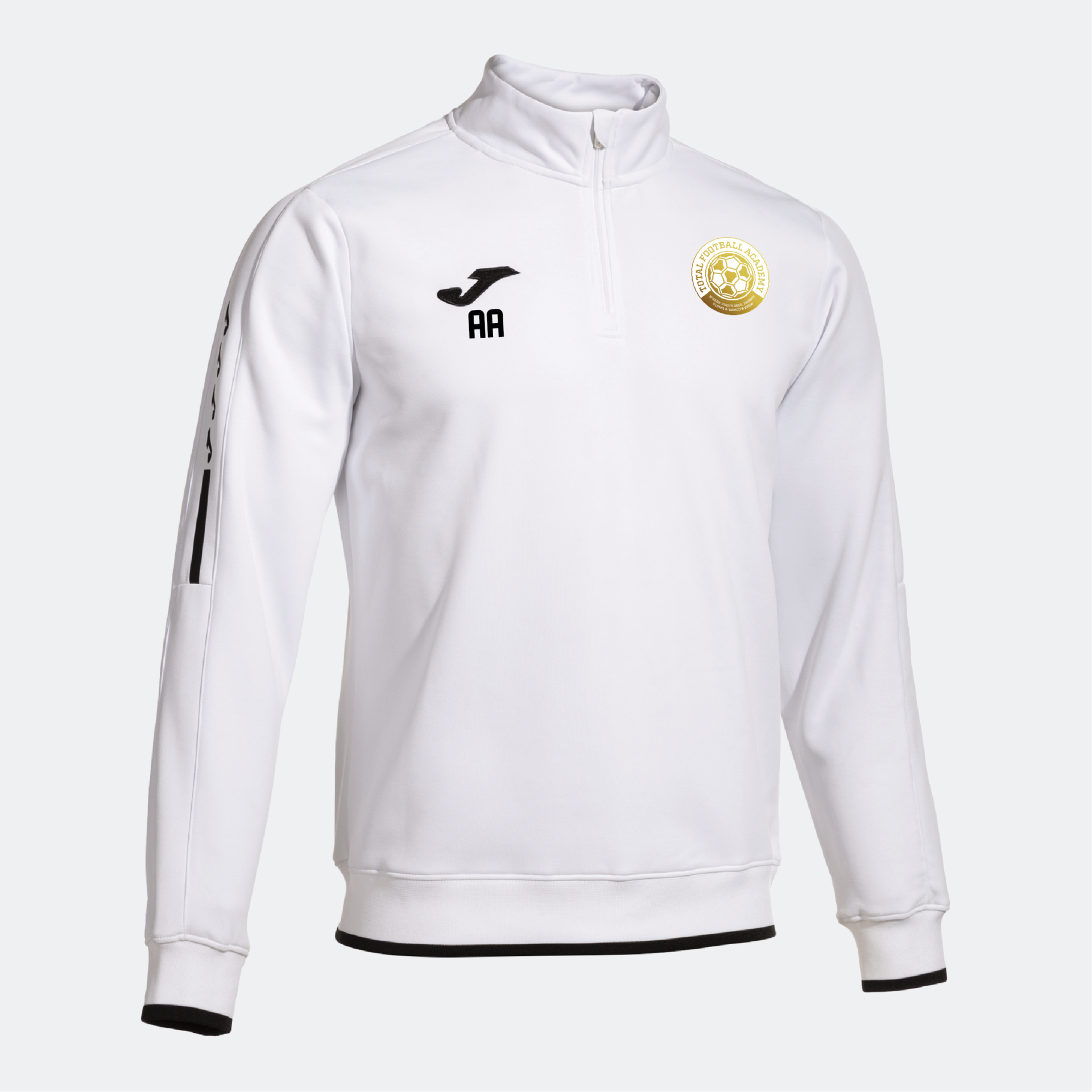 Total Football Academy - Joma Olimpiada 1/4 Zip Sweatshirt - White