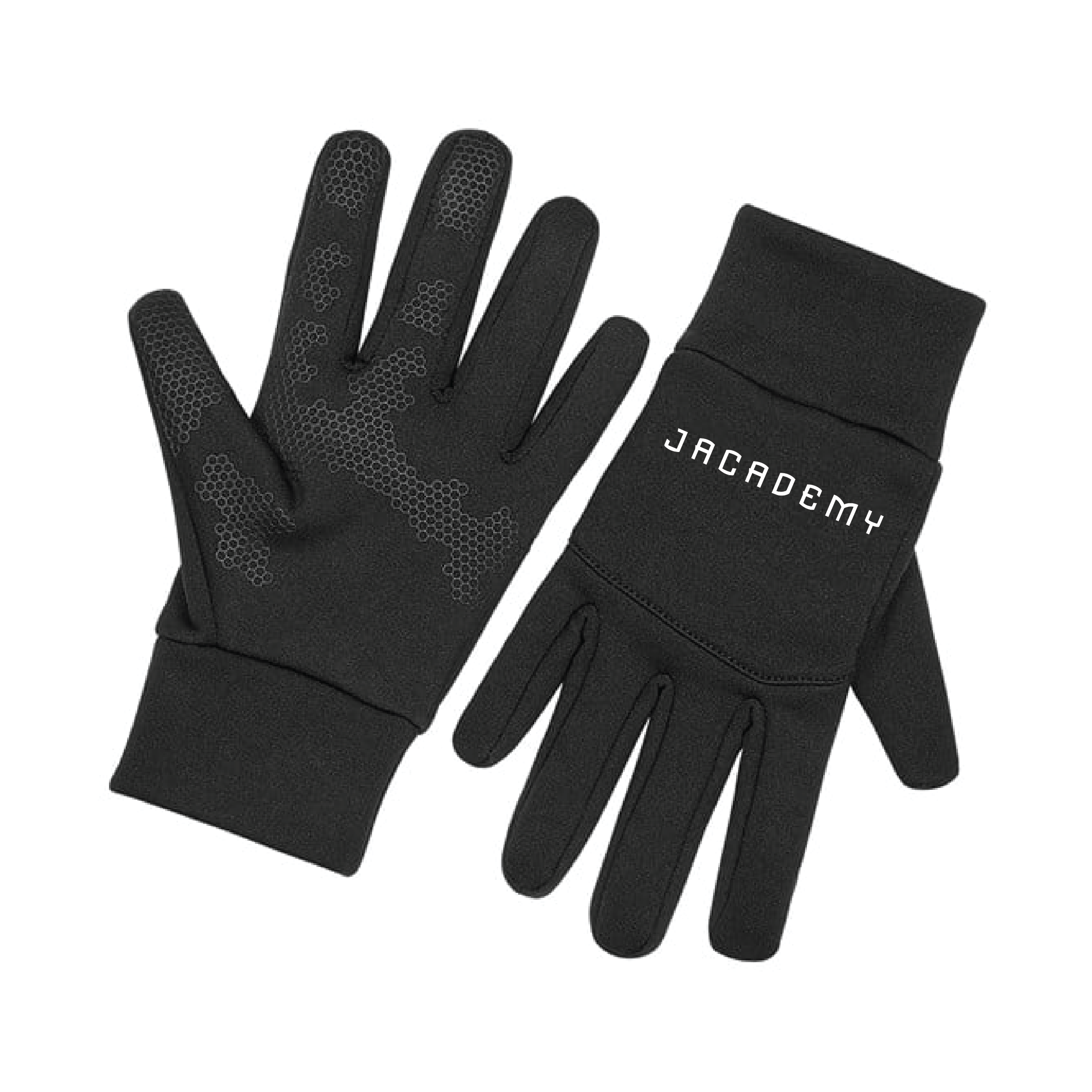 JACADEMY - Softshell Sports Tech Gloves - Black