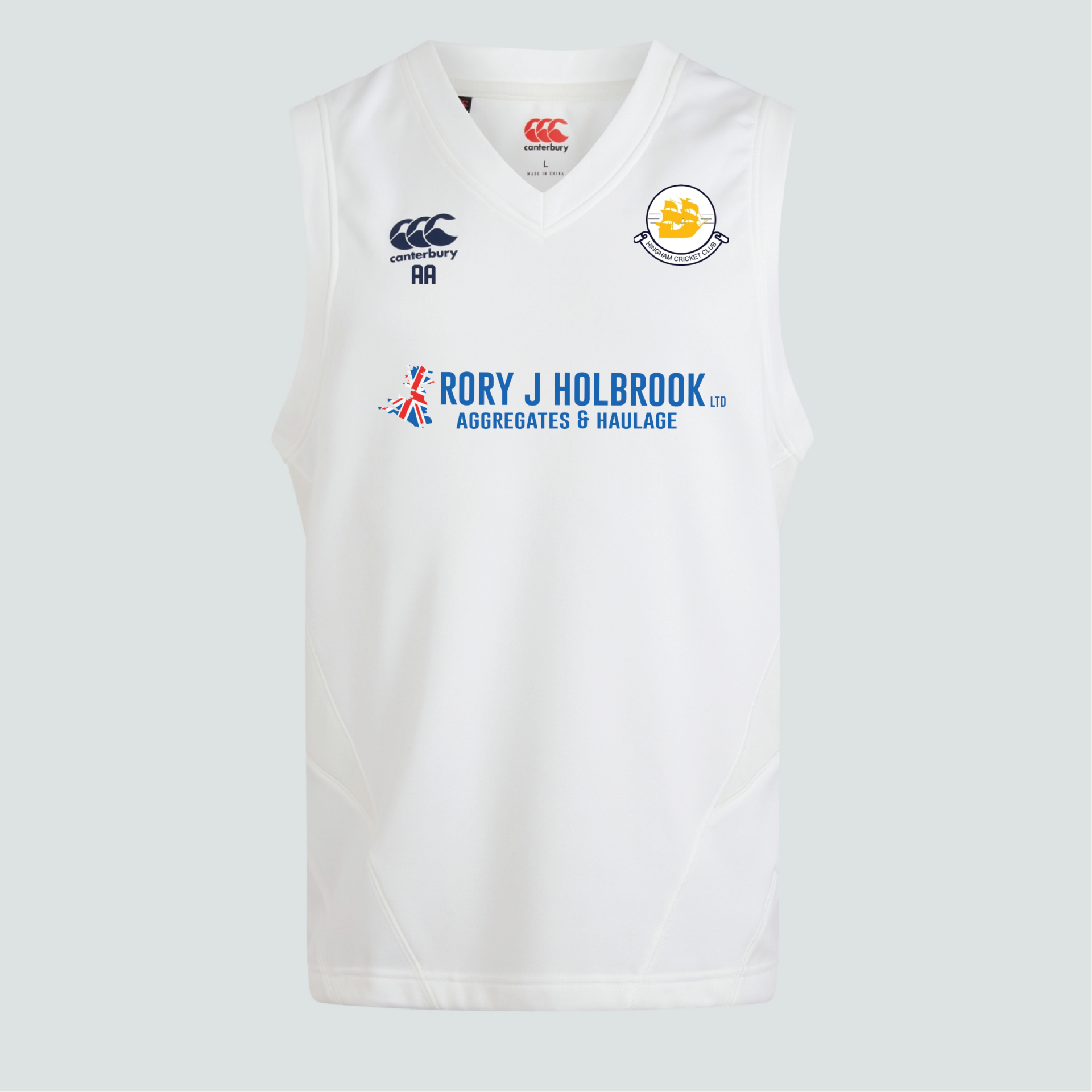 Hingham Cricket Club - Canterbury Sleeveless Cricket Slip - Cream