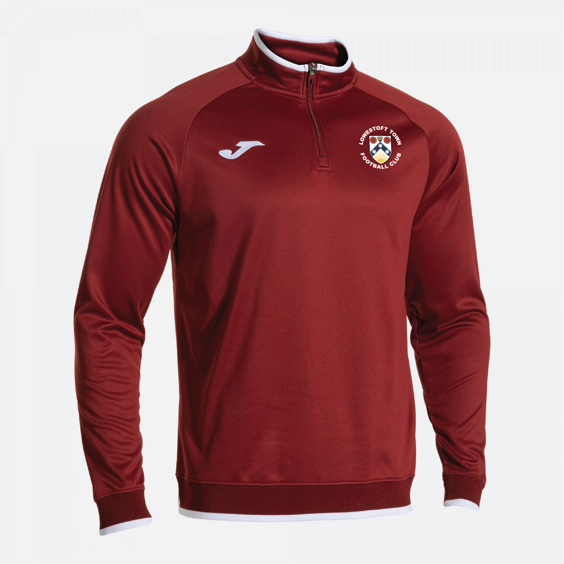 Lowestoft Town FC Coaches - Joma Combi Premium Sweatshirt - Ruby/White