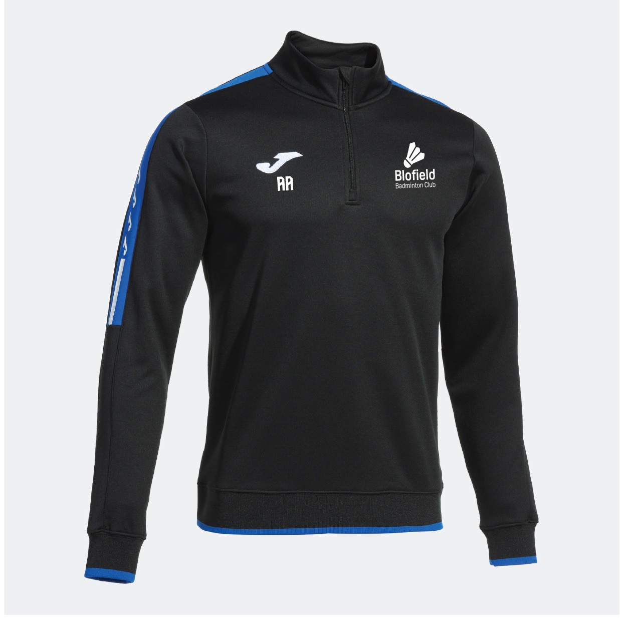 Blofield Badmintion Club - Joma Olimpiada Half Zip Sweatshirt - Black/Royal