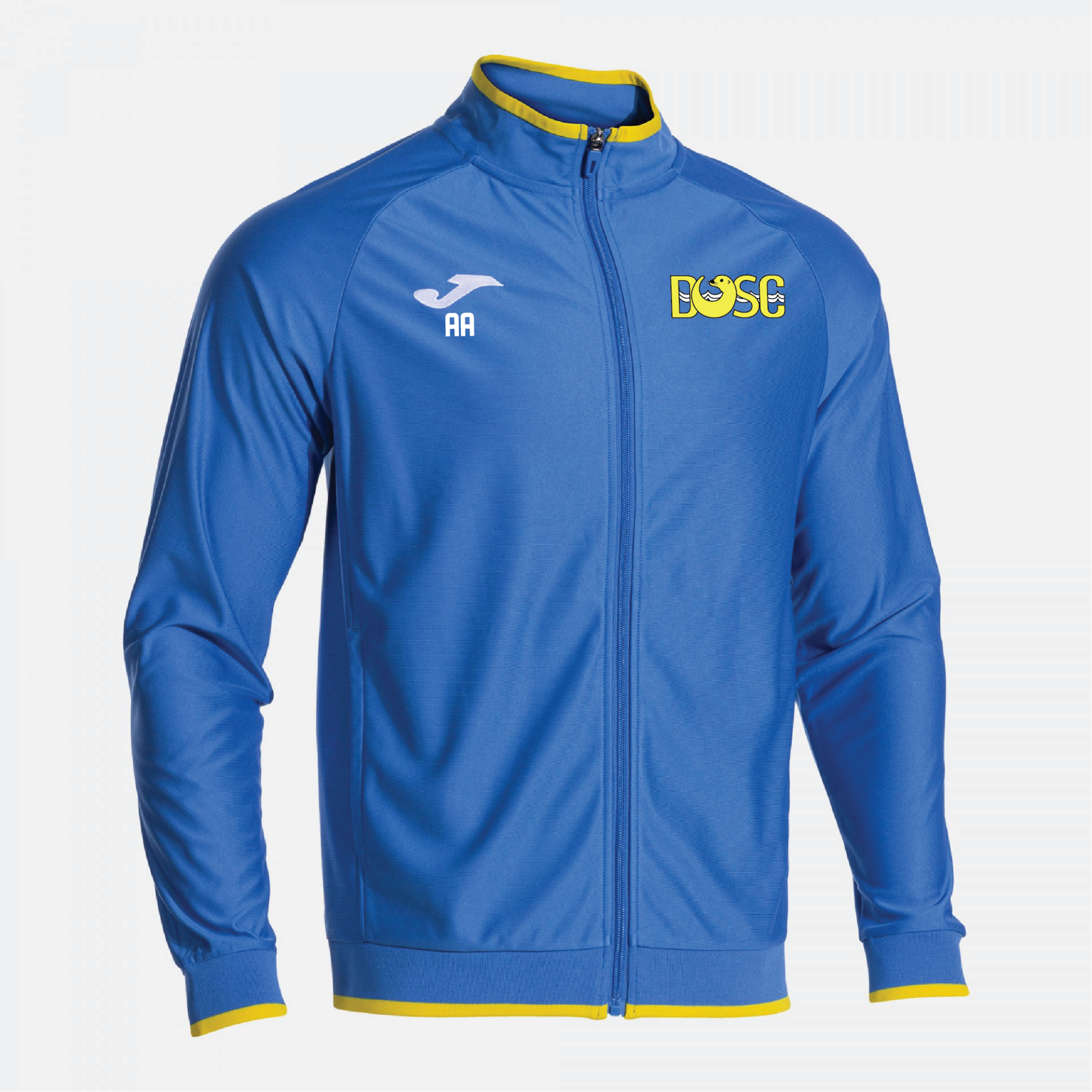 Diss Otters Swimming Club - Joma Combi Premium Zip Jacket (Royal/Yellow)