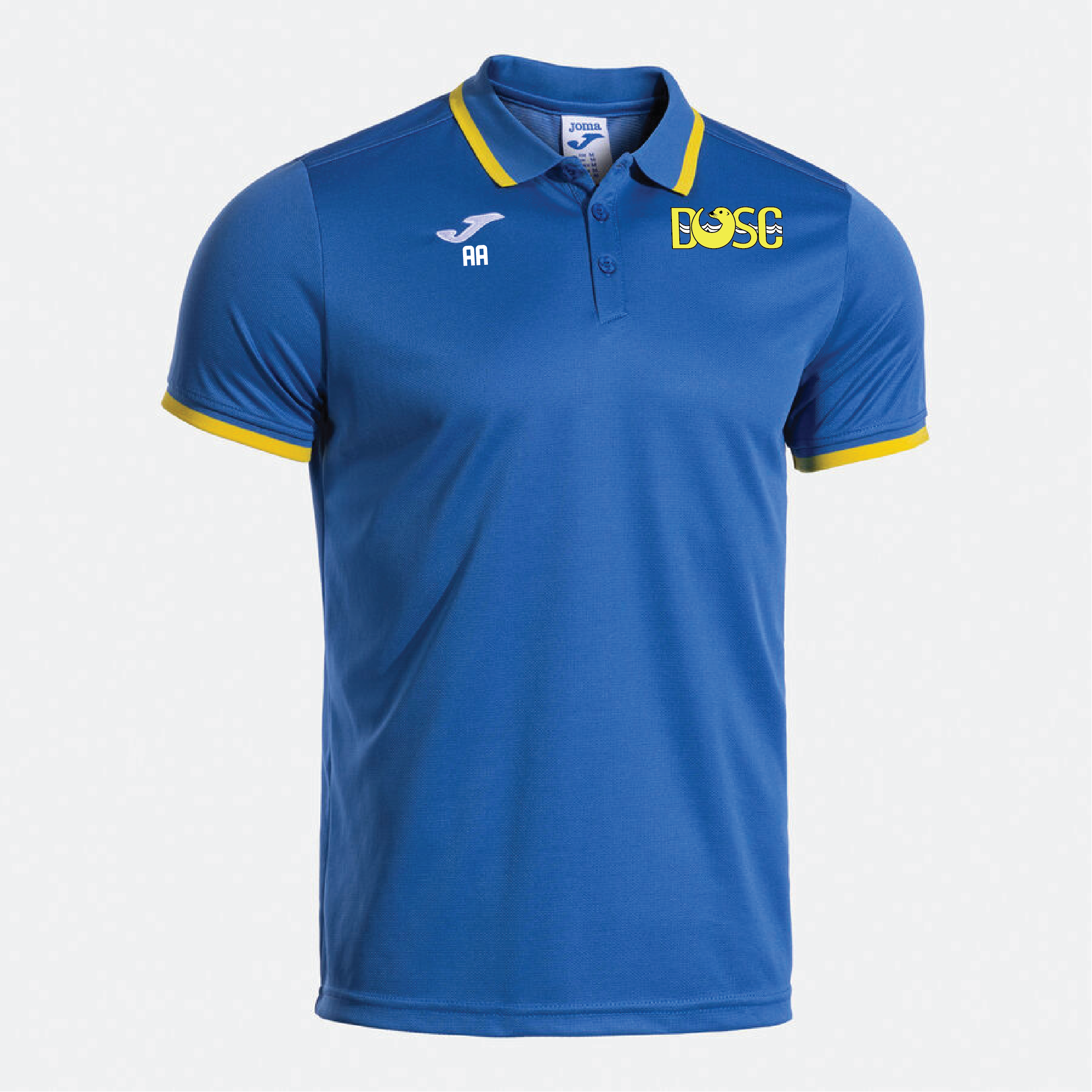 Diss Otters Swimming Club - Joma Combi Premium Polo Shirt (Royal/Yellow)