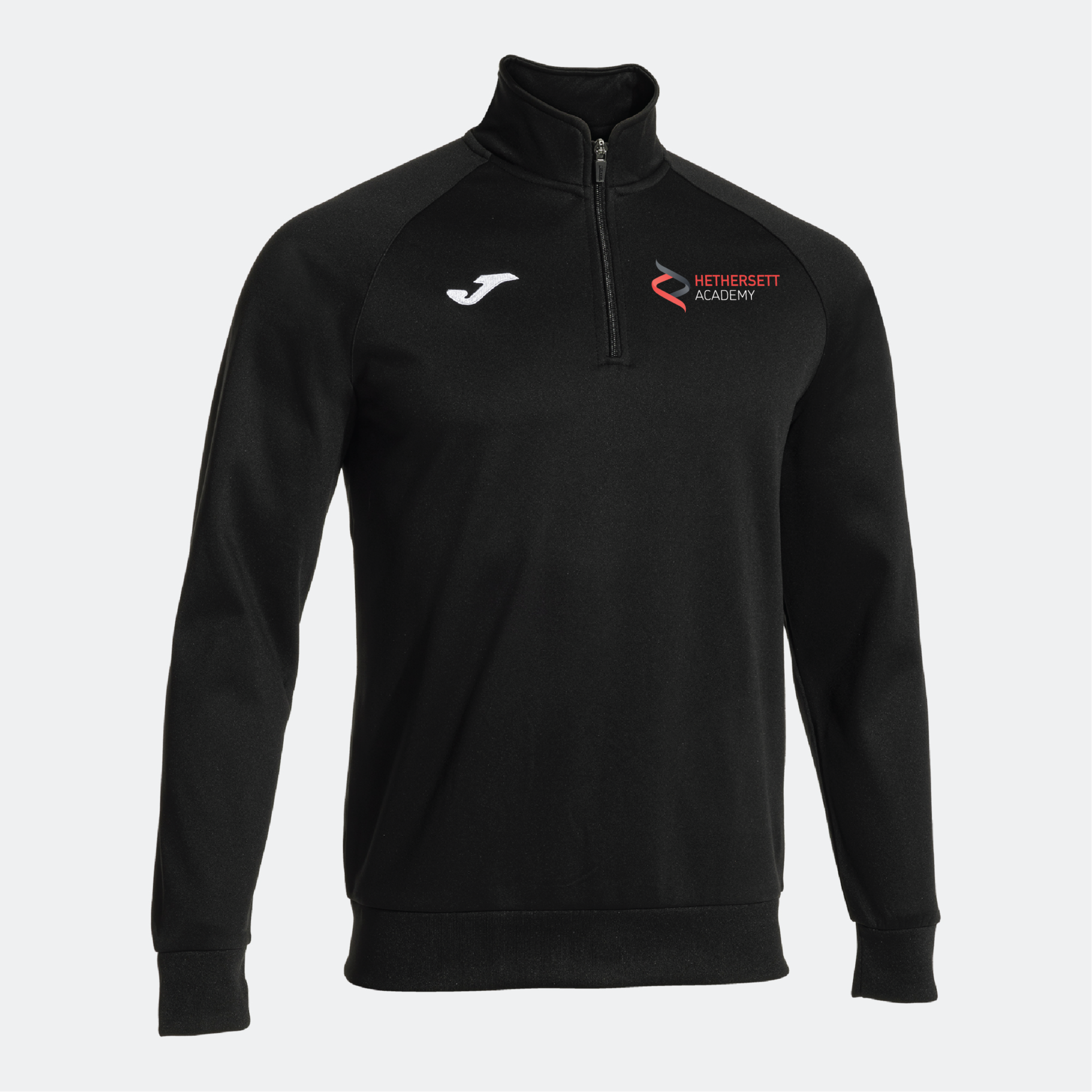 Hethersett Academy - Joma Faraon 1/4 Zip Sweatshirt - Black