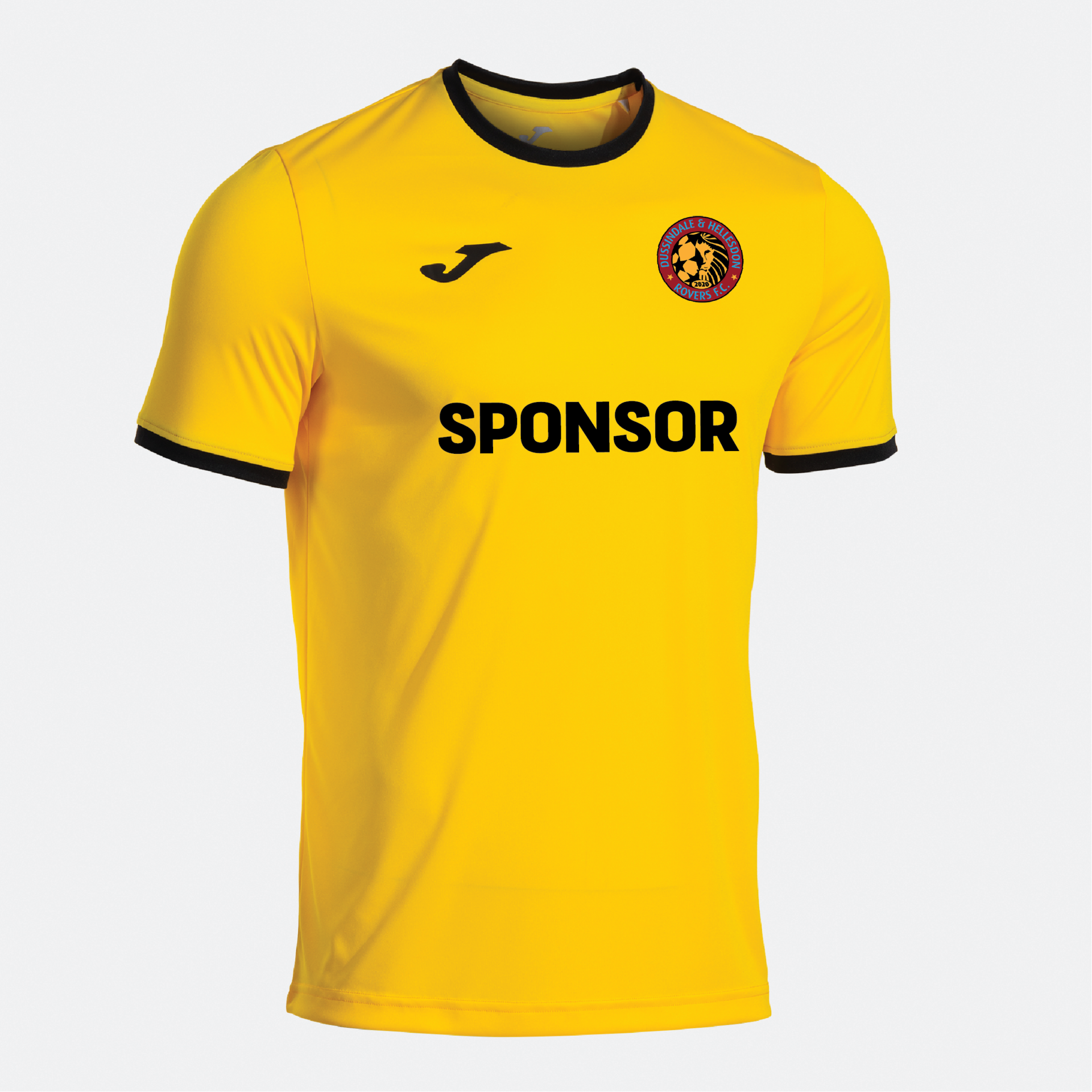 Dussindale & Hellesdon Rovers FC - Joma Combi Premium Away Shirt - Yellow/Black