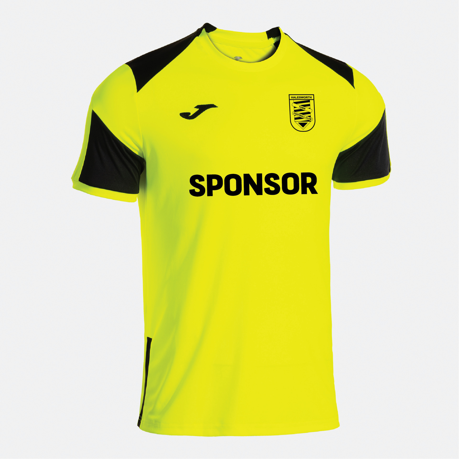 Halesworth Town FC - Joma Danubio IV T-Shirt - Yellow Black