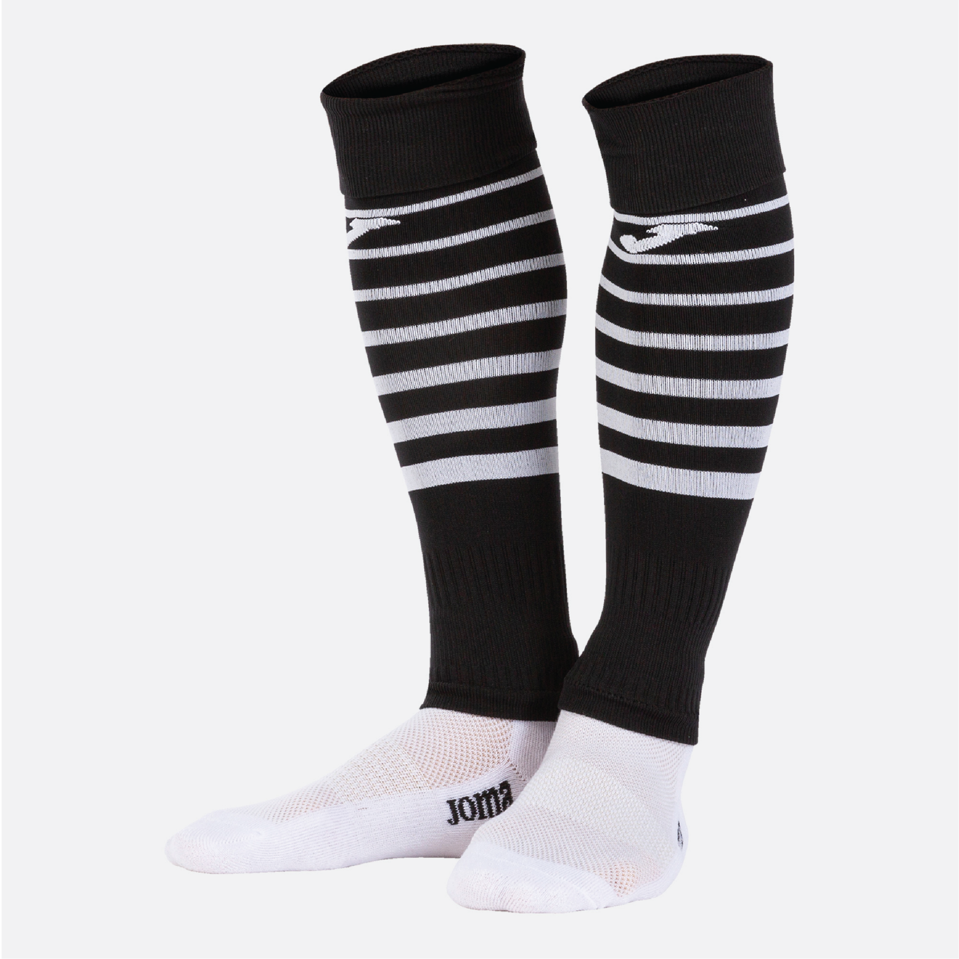 Halesworth Town FC - Joma Premier II Footless Socks - Black White