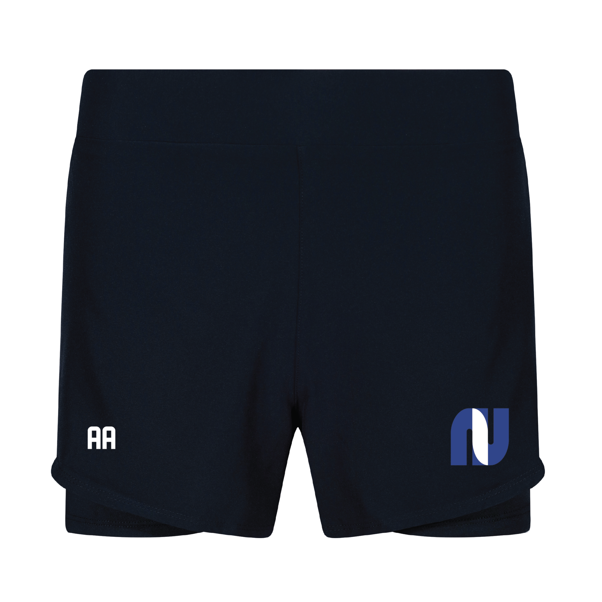 Norfolk United Netball Club - 2 in 1 Girls Shorts - Navy