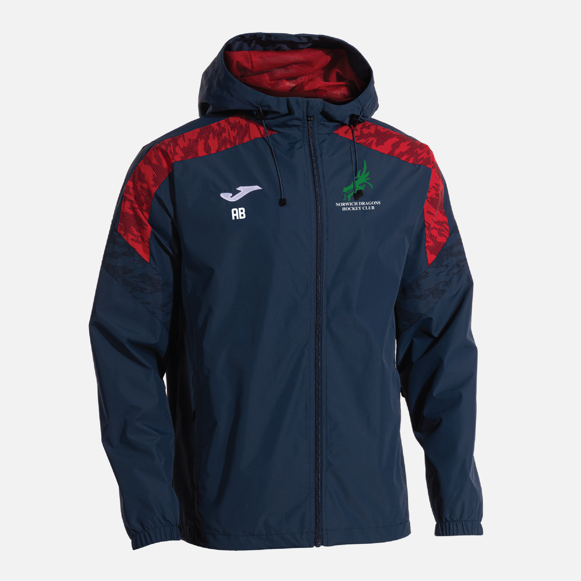 Norwich Dragons Hockey Club - Joma Championship VIII Rain Jacket - Navy/Red