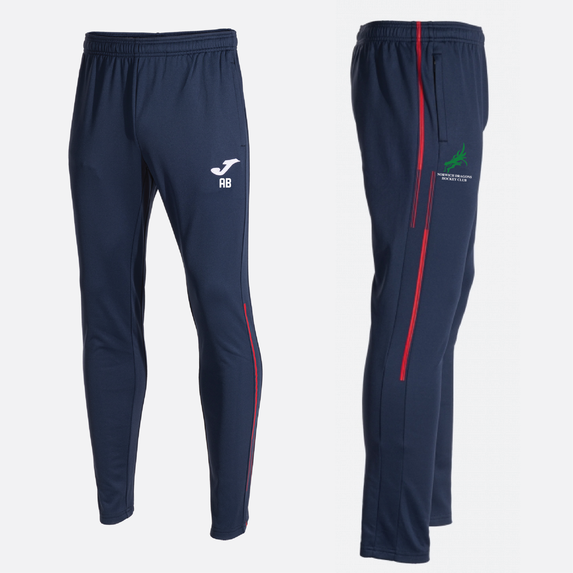 Norwich Dragons Hockey Club - Joma Championship VIII Joggers - Navy/Red