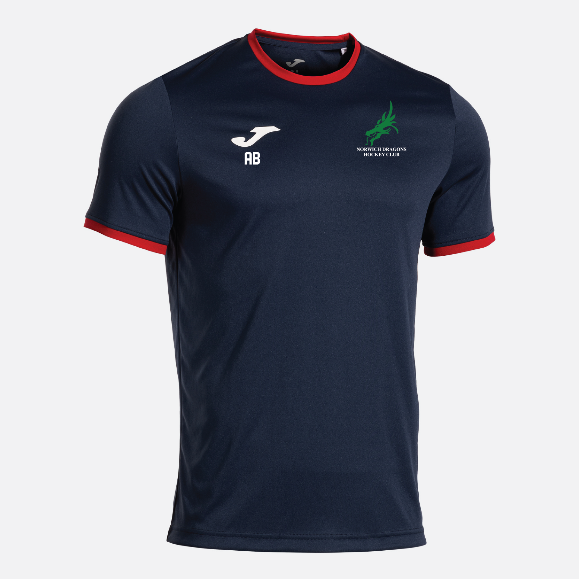 Norwich Dragons Hockey Club - Joma Combi Premium T-Shirt - Navy/Red