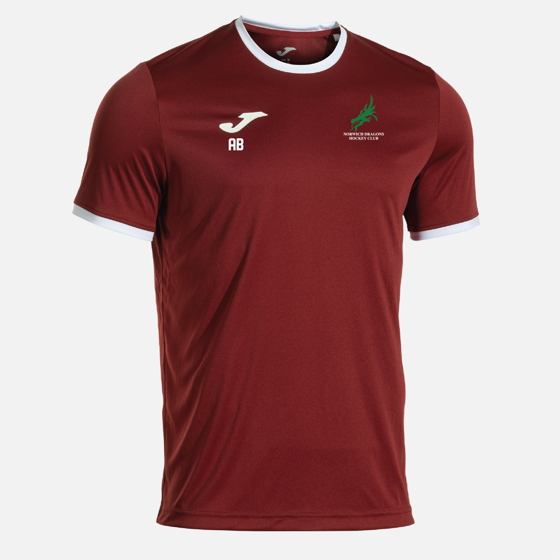 Norwich Dragons Hockey Club - Joma Combi Premium T-Shirt (COACH) - Burgundy/White