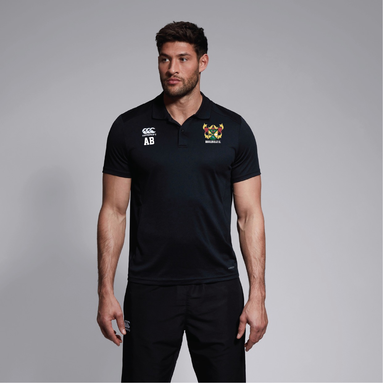 Beccles RUFC - Canterbury Club Dry Polo Shirt - Black