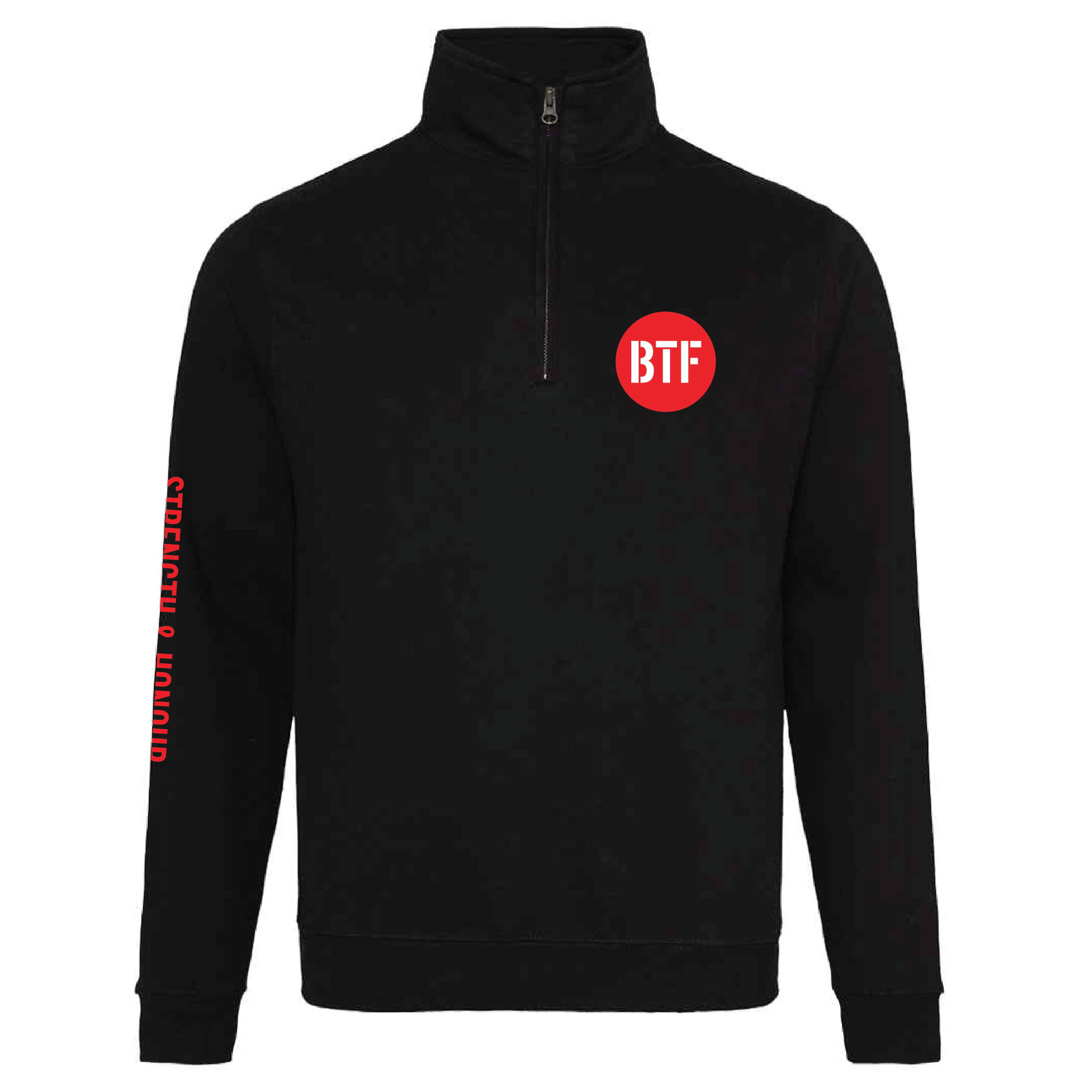 Body Transform Fitness - Limited Edition Sophomore 1/4 Zip Sweatshirt - Jet Black