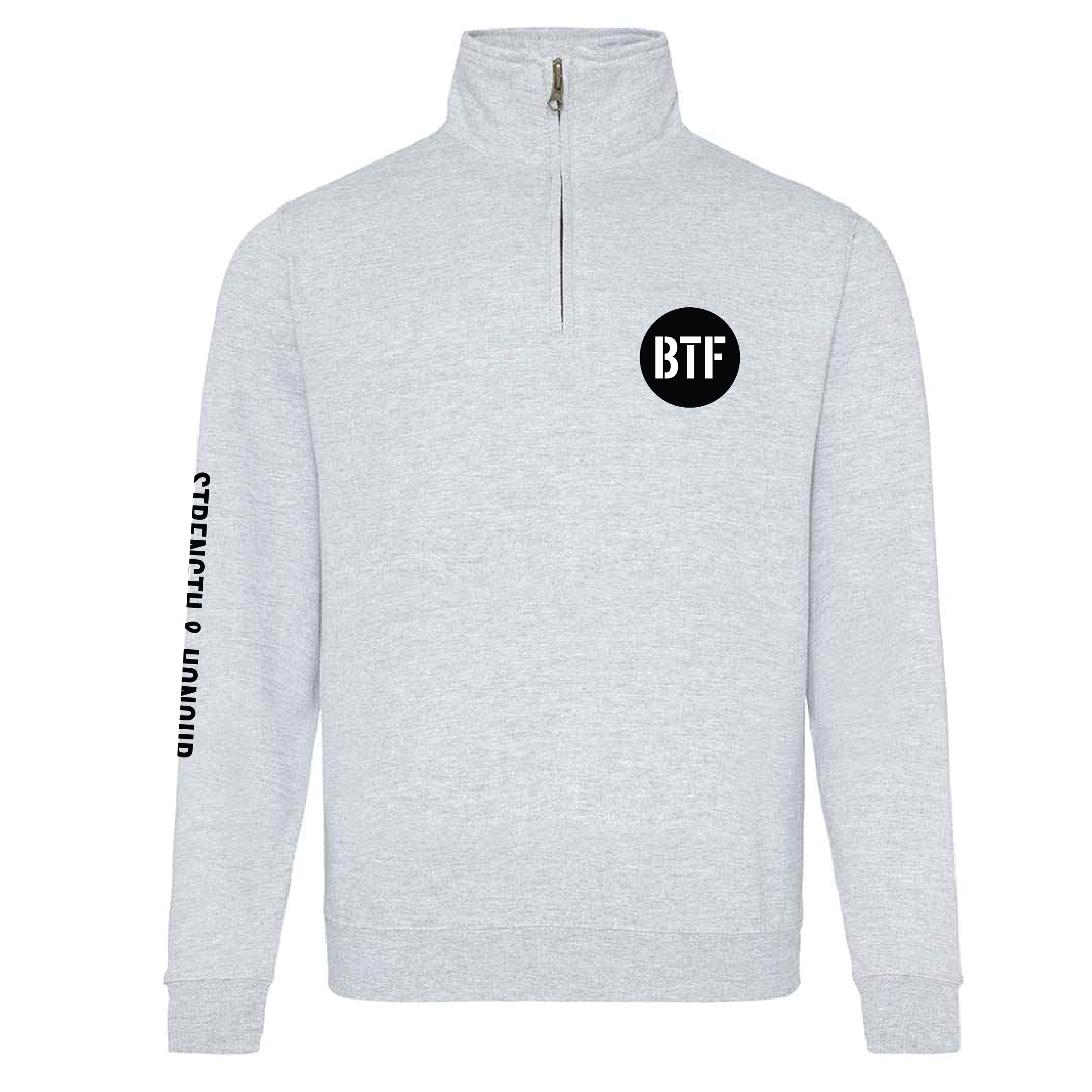 Body Transform Fitness - Limited Edition Sophomore 1/4 Zip Sweatshirt - Heather Grey