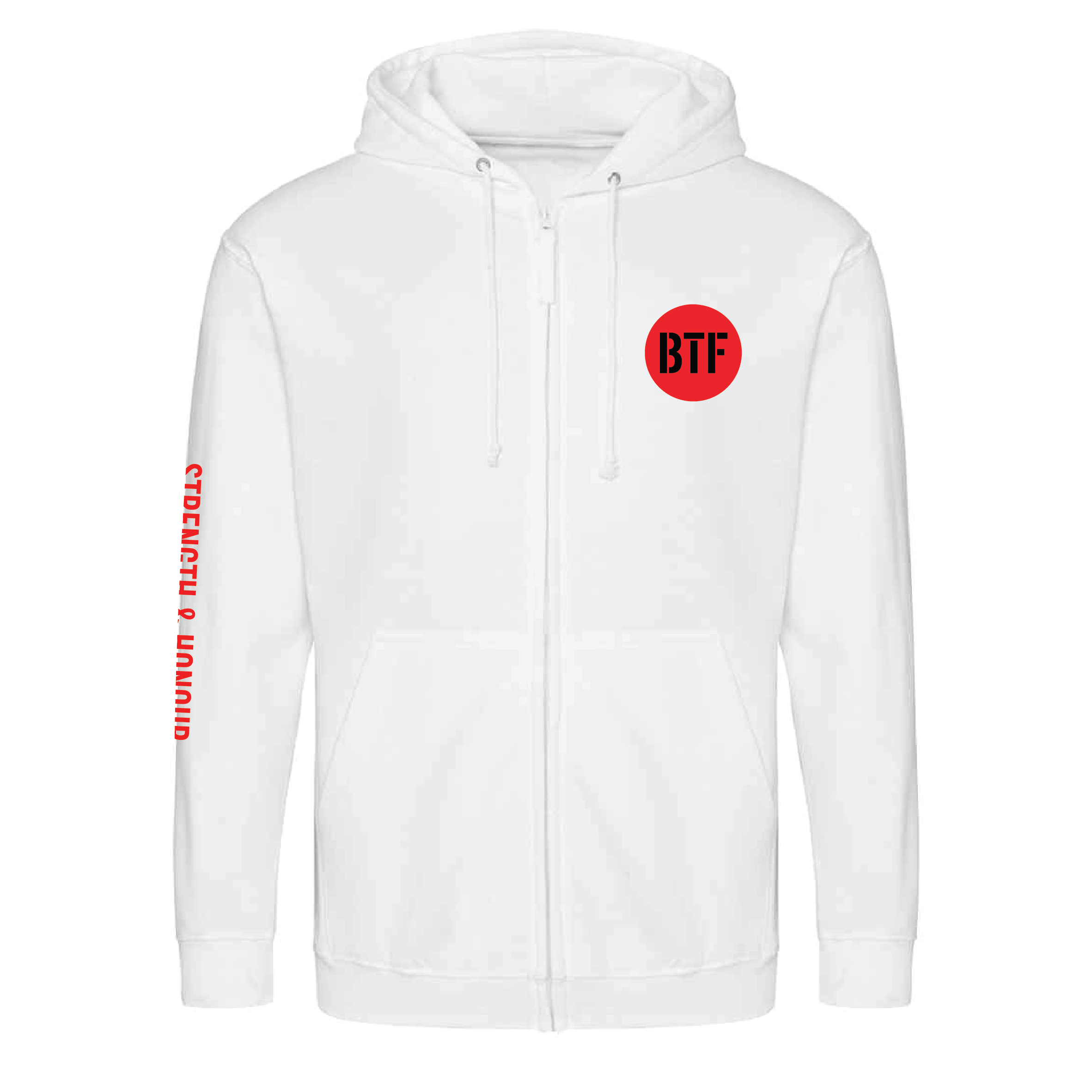 Body Transform Fitness - Limited Edition Zipped Hoodie - Arctic White