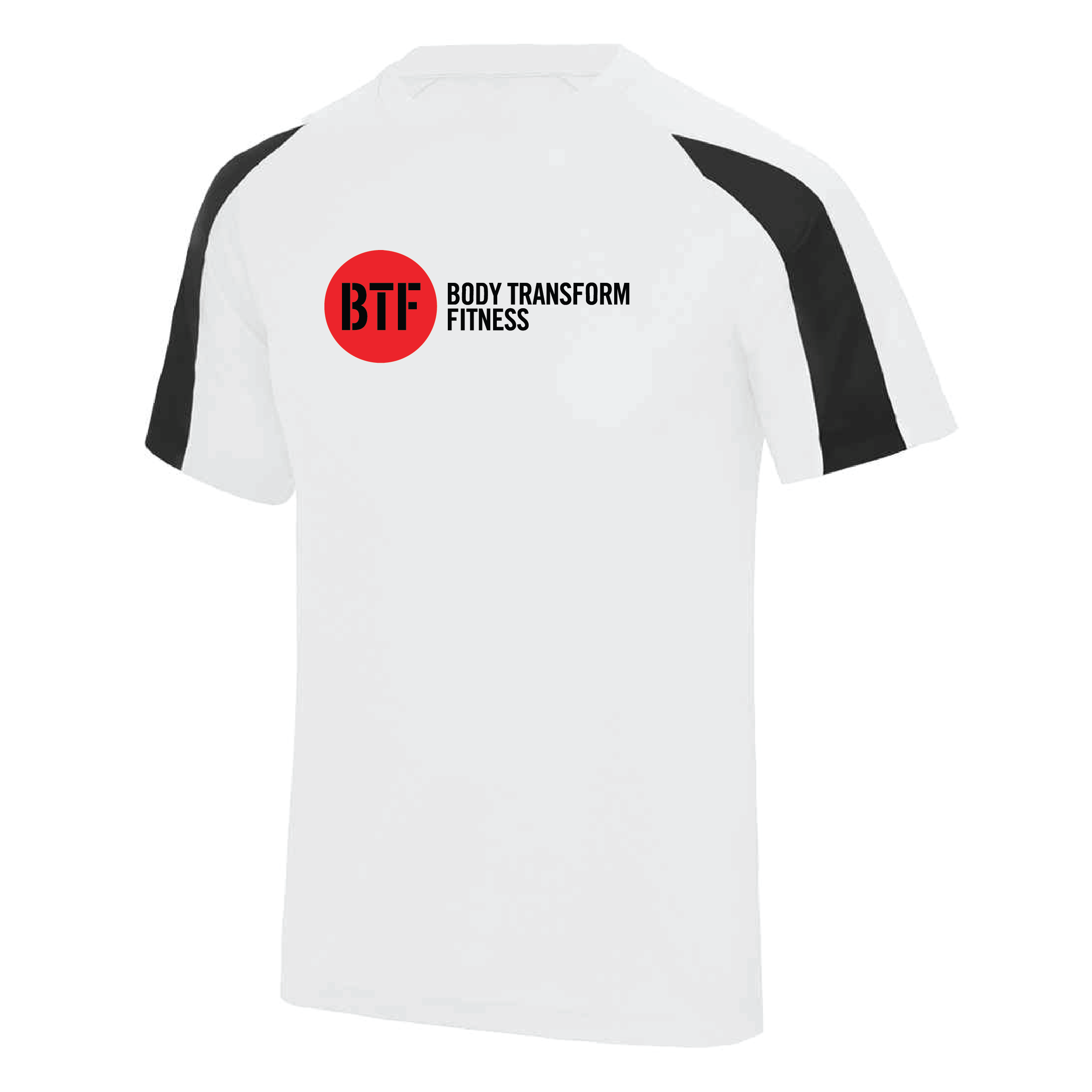 Body Transform Fitness - Contrast Cool Tee - Arctic White/Jet Black