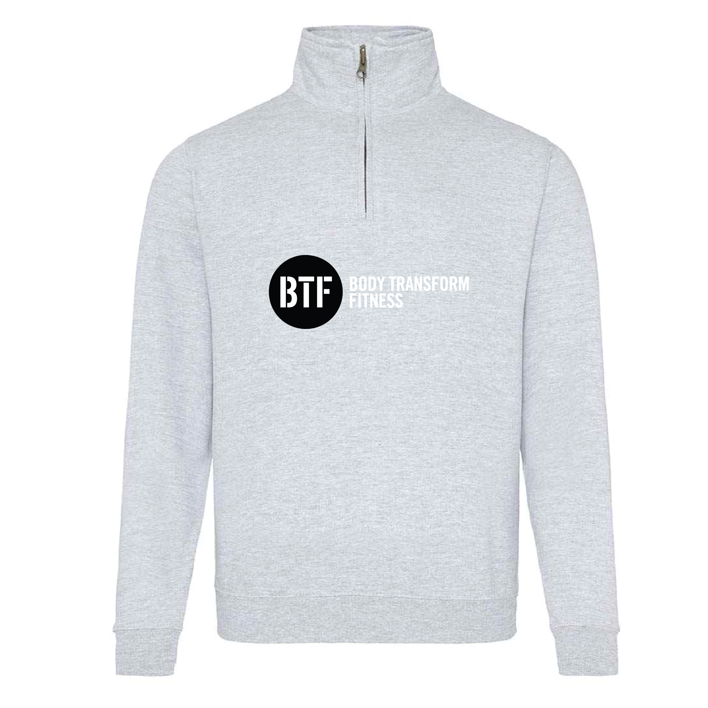 Body Transform Fitness - Sophomore 1/4 Zip Sweatshirt - Heather Grey