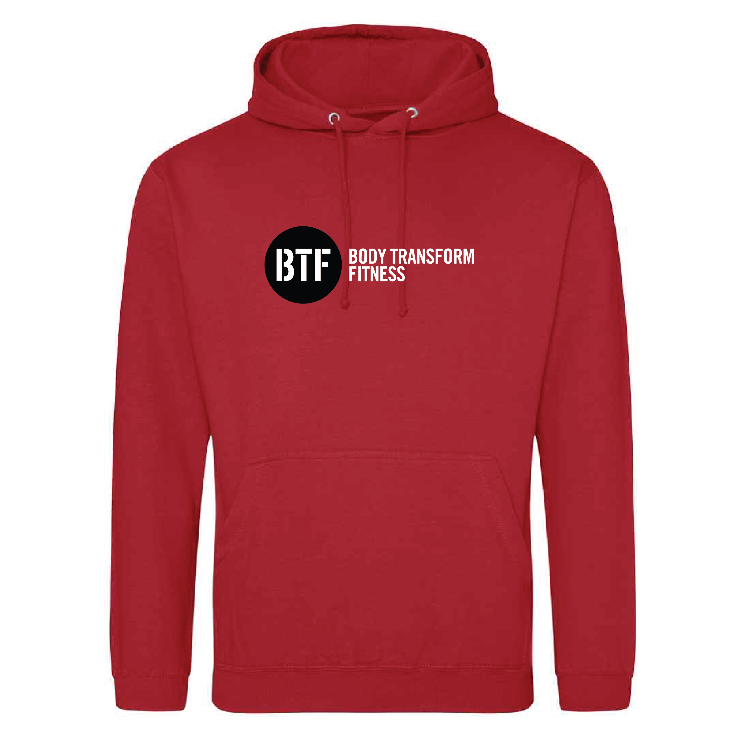 Body Transform Fitness - College Hoodie - Fire Red