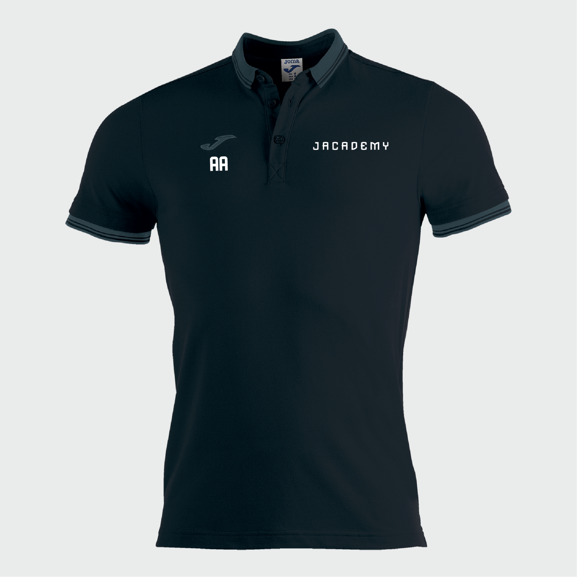 JACADEMY - Joma Unisex Bali II Polo Shirt - Black