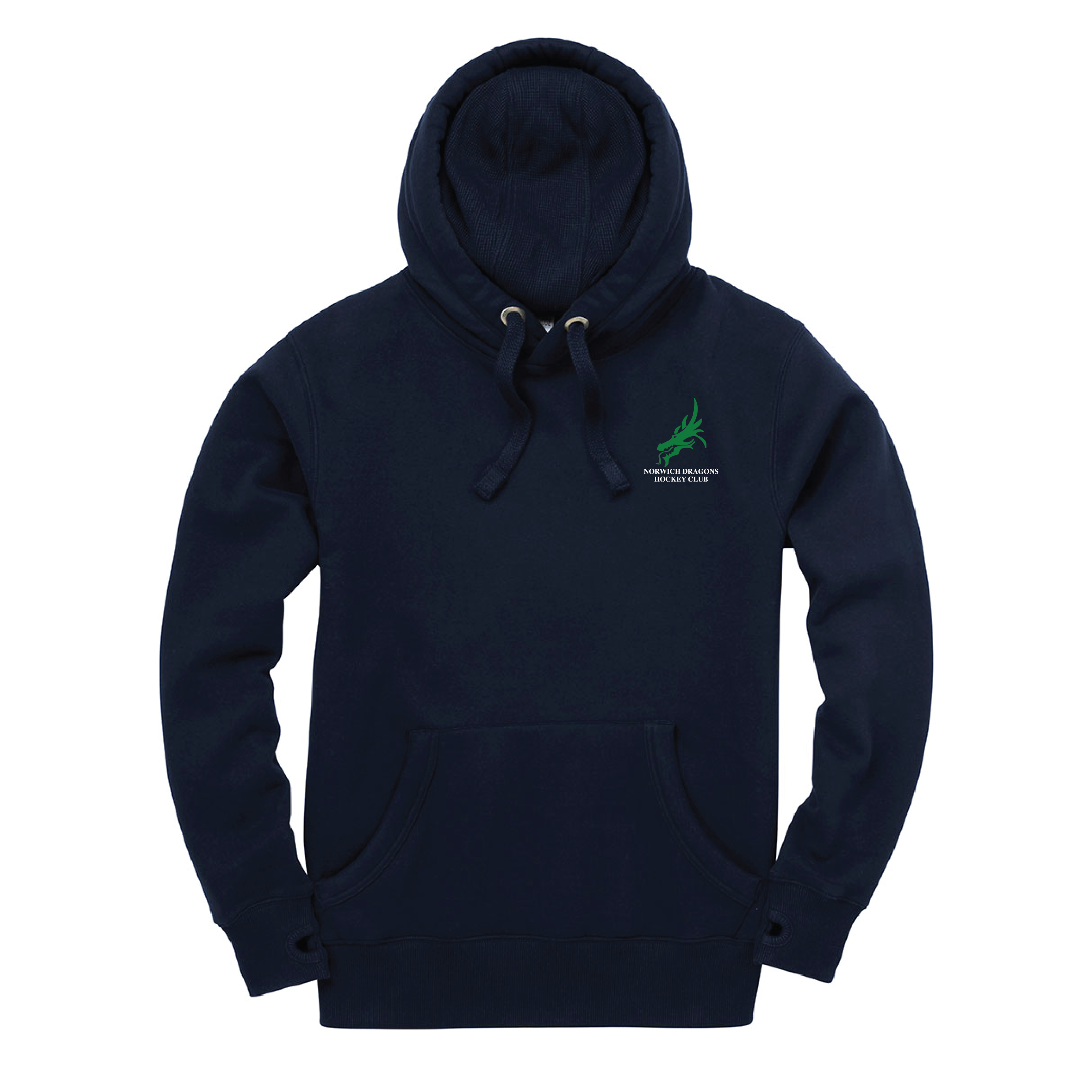 Norwich Dragons Hockey Club - Peach Finish Premium Pullover Hoodie - Navy