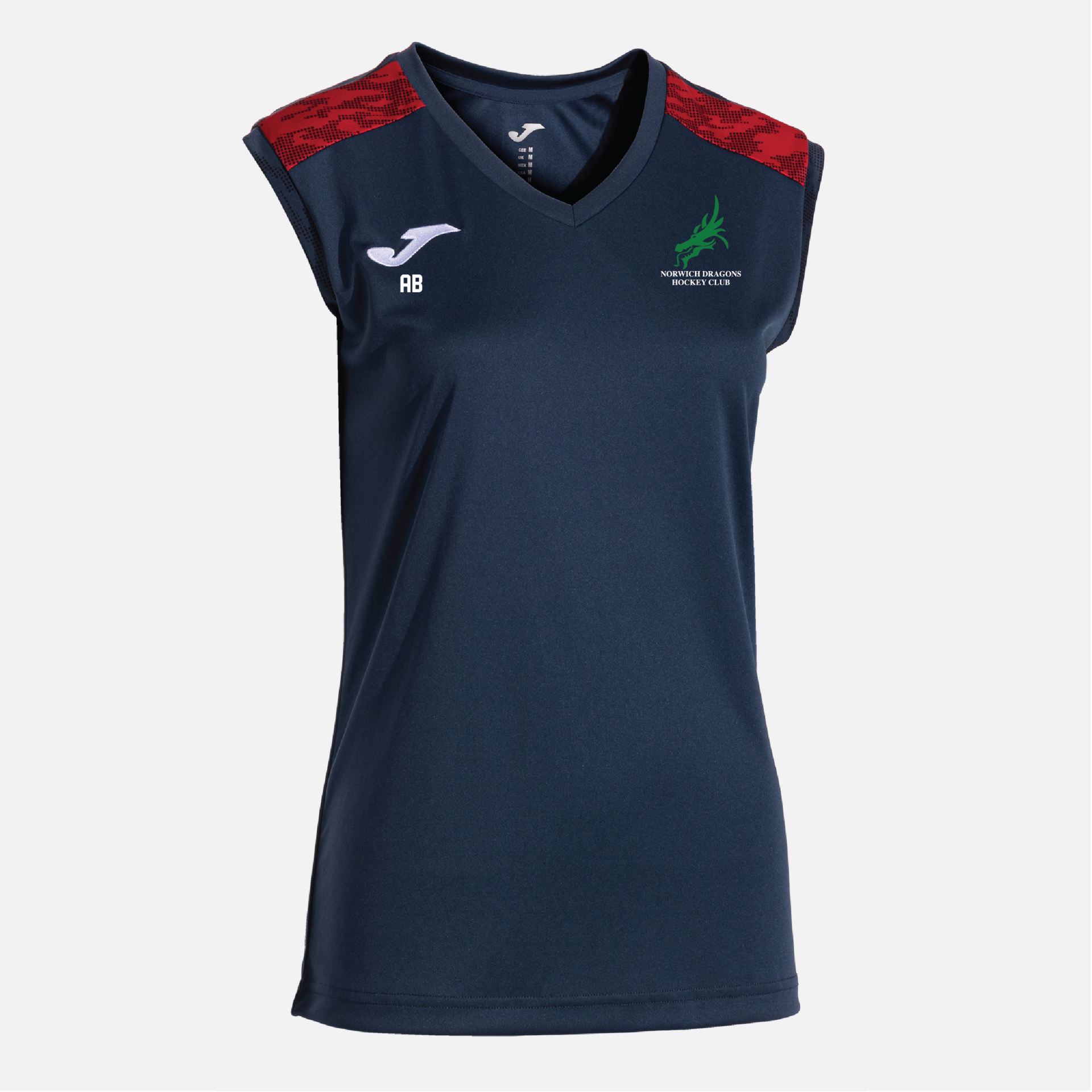 Norwich Dragons Hockey Club - Joma Championship VIII Ladies Vest - Navy / Red