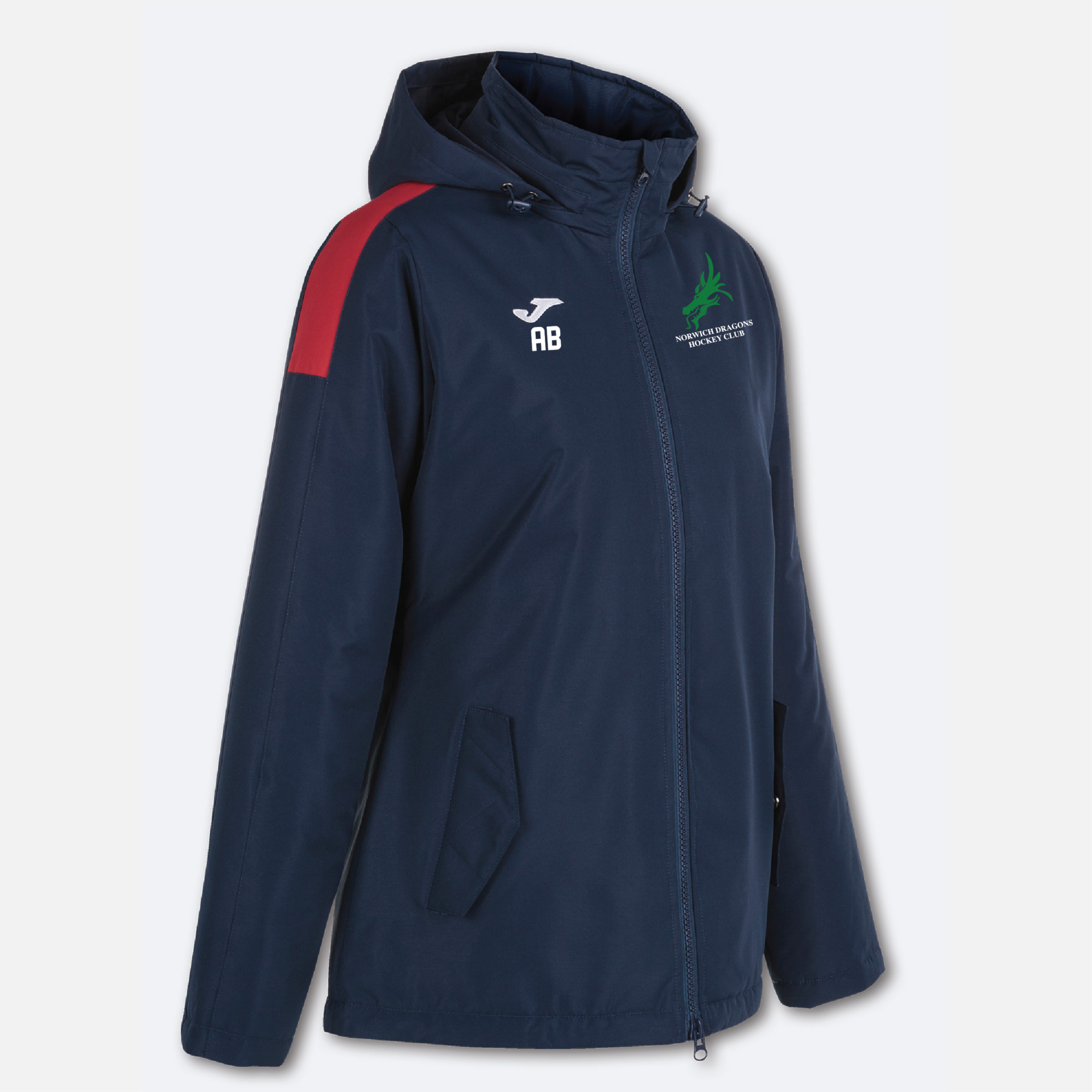 Norwich Dragons Hockey Club - Joma Trivor Ladies Anorak - Navy / Red