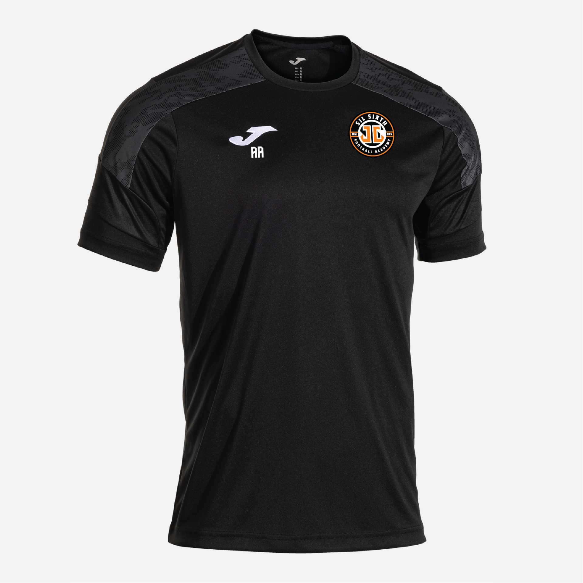 SJL Football Academy - Joma Championship VIII T-Shirt - Black Grey