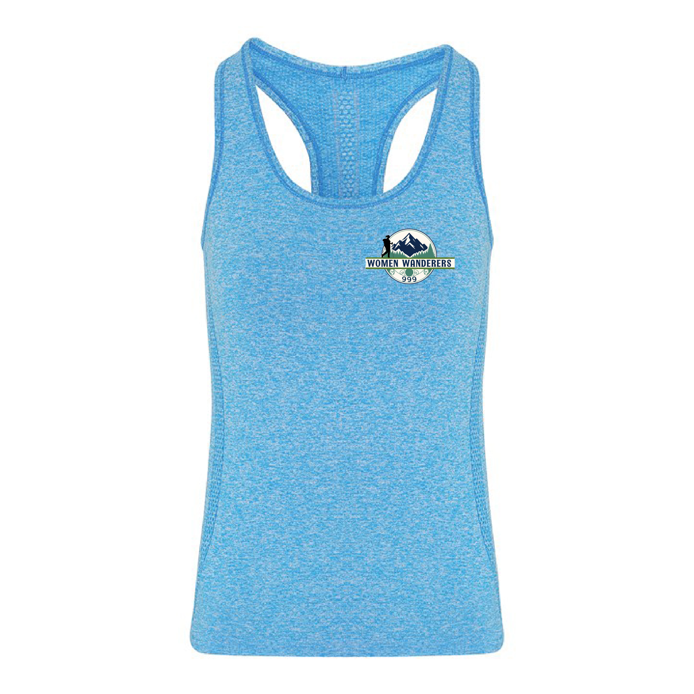 Women Wanderers 999 - Women's Seamless '3D Fit' Multi-Sport Sculpt Vest - Sapphire