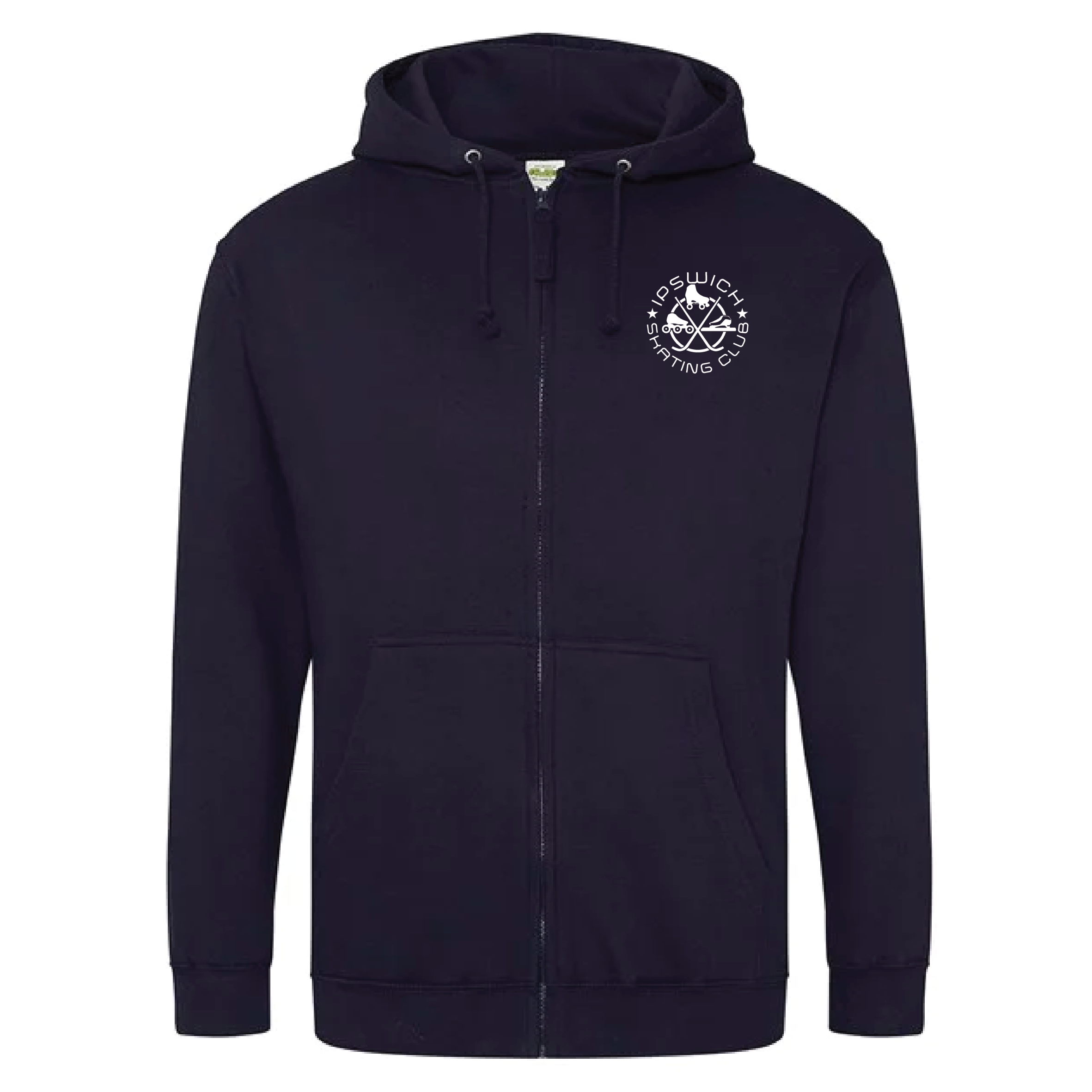 Ipswich Skating Club - Skaters Zipped Hoodie - French Navy