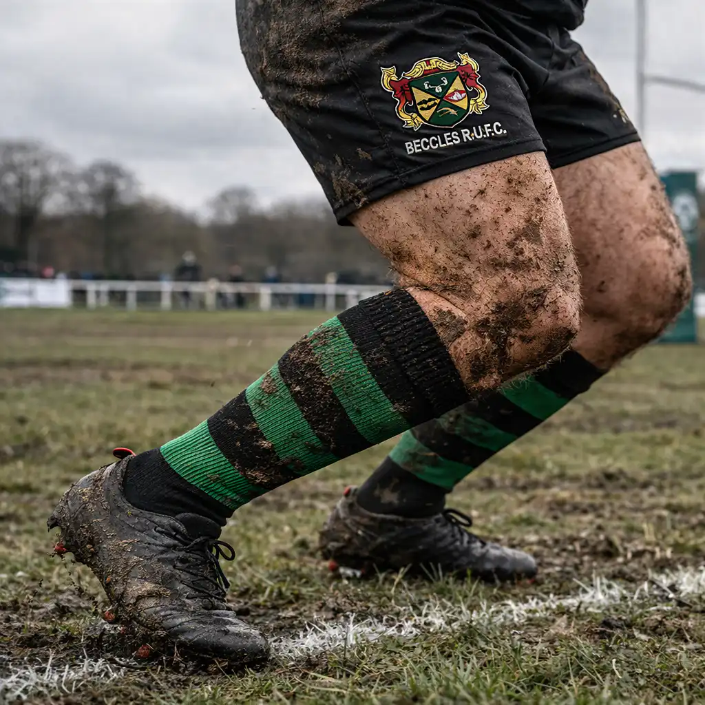Beccles RUFC Playing Socks (Black / Emerald)