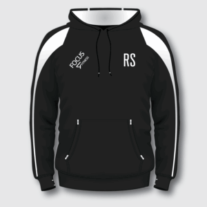 Focus 4 Fitness - Premium Pro Hoody - Black / White