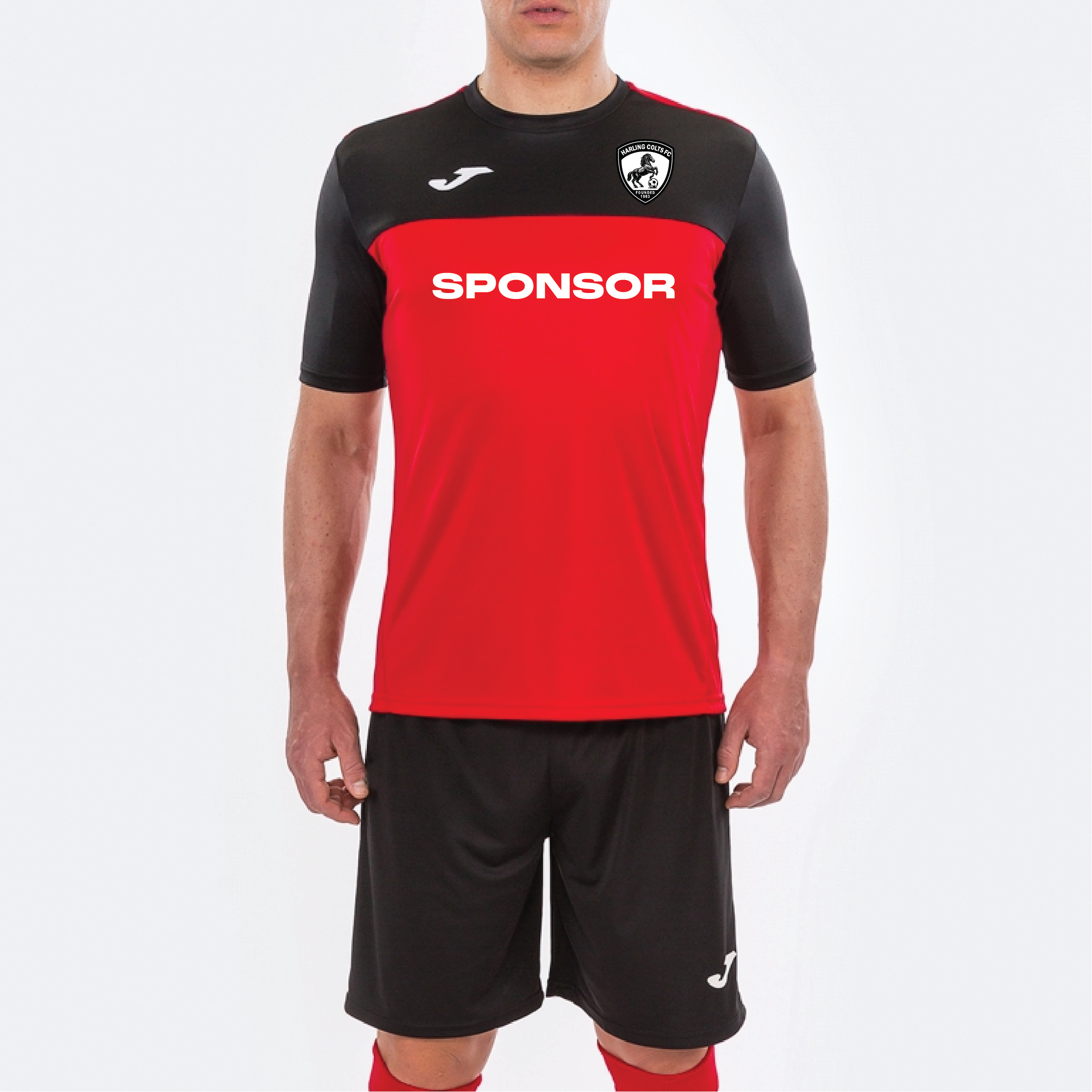 Harling Colts FC - Joma Winner Away Shirt - Red Black