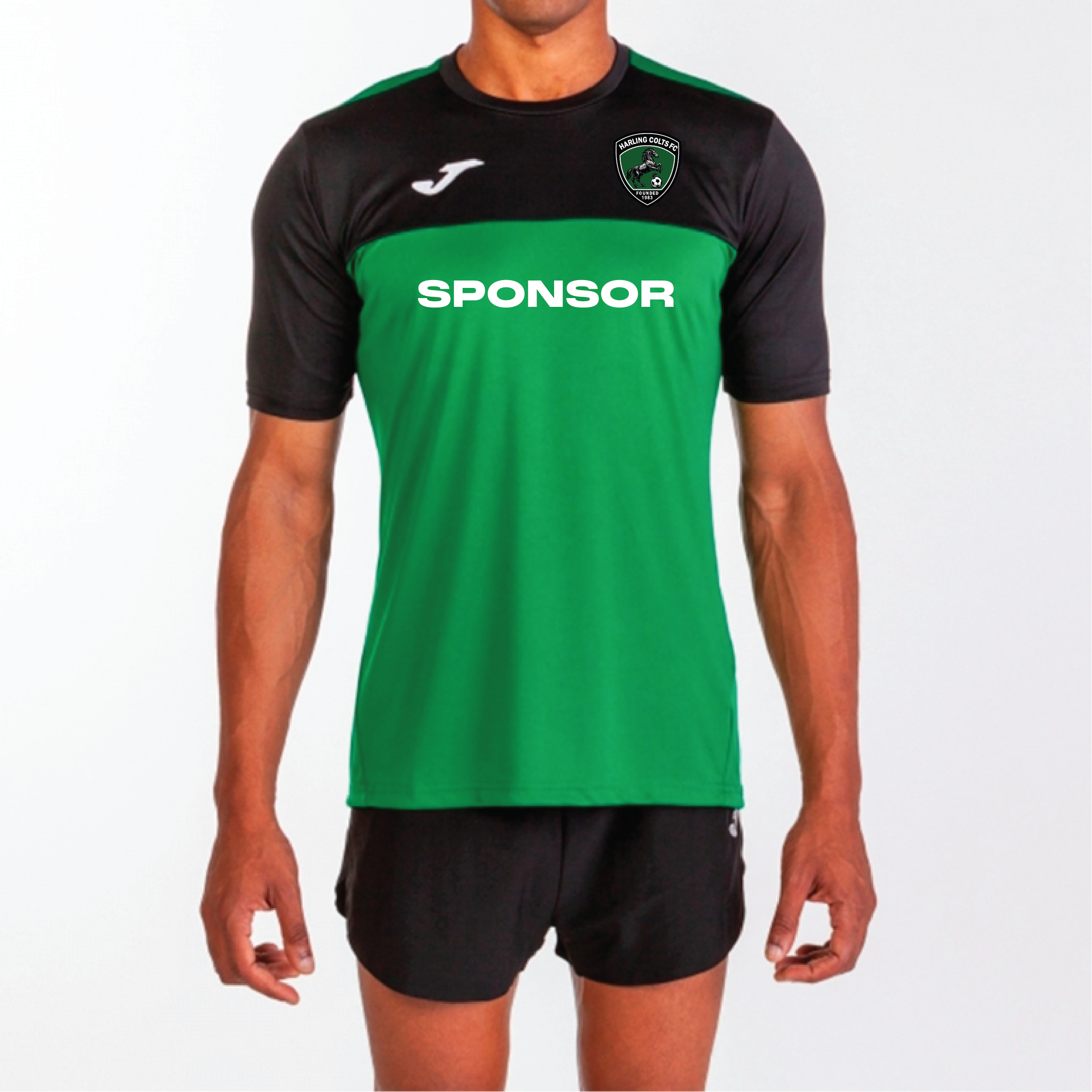 Harling Colts FC - Joma Winner Home Shirt - Green Black