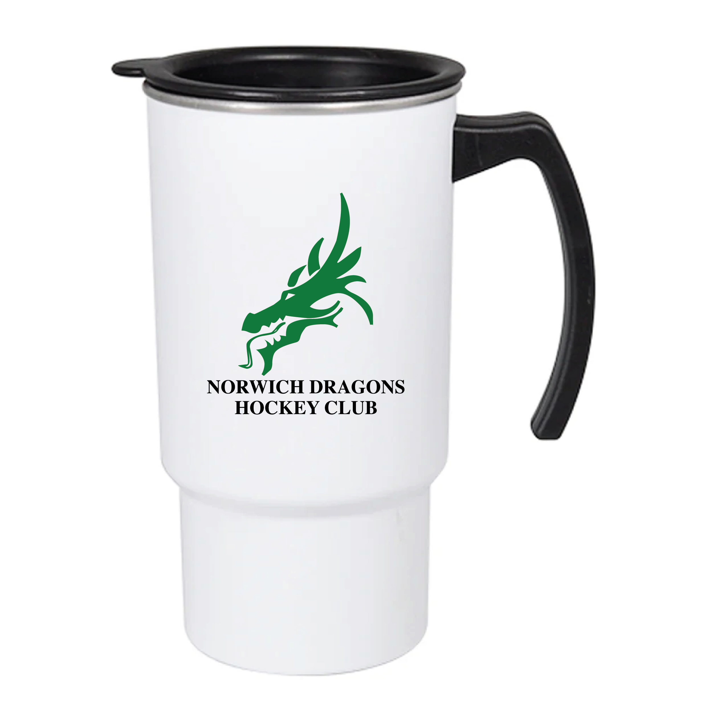 Norwich Dragons Hockey Club - 18oz Travel Mug With Open Handle