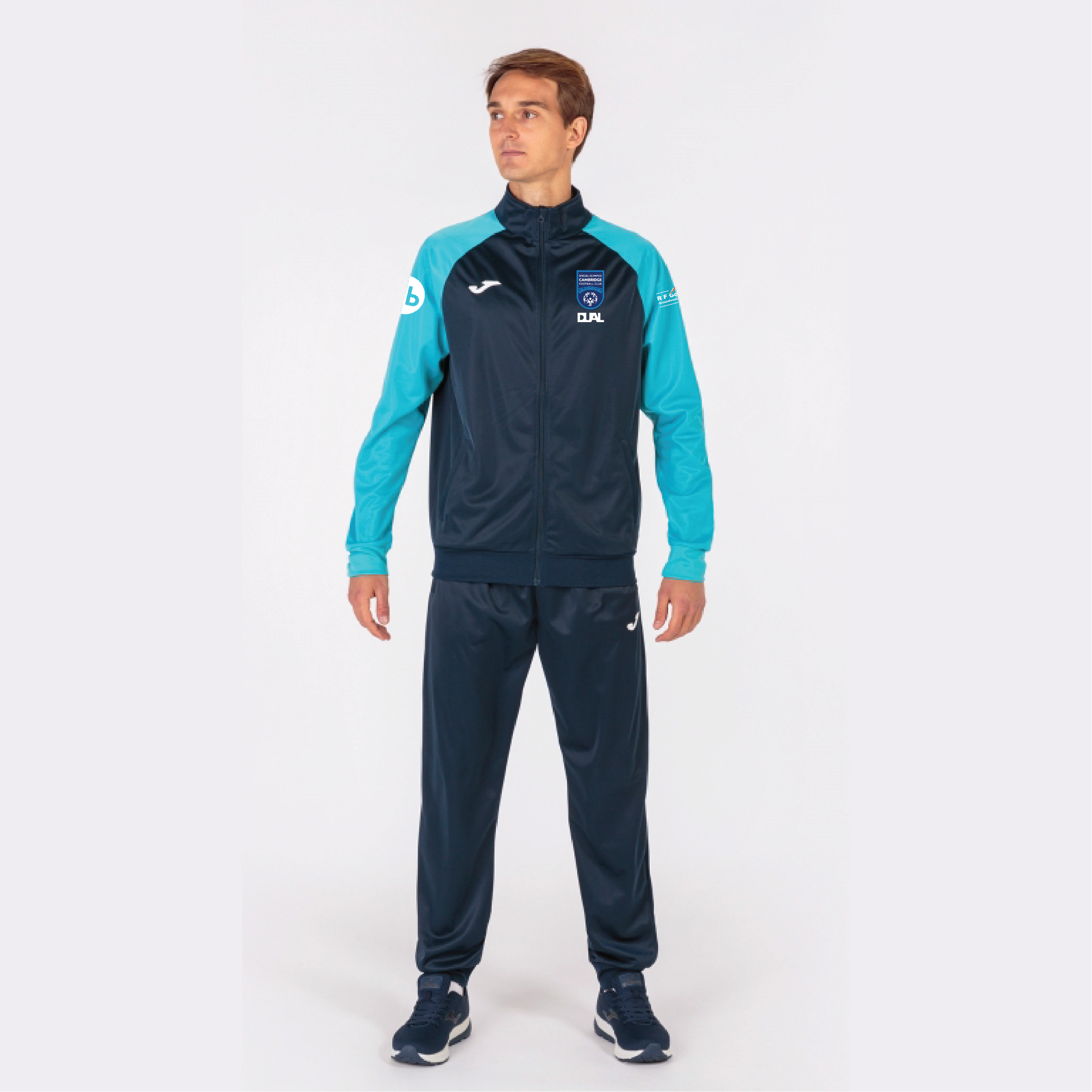 Special Olympics Cambridge FC - Joma Academy IV Tracksuit Set - Navy Turquoise