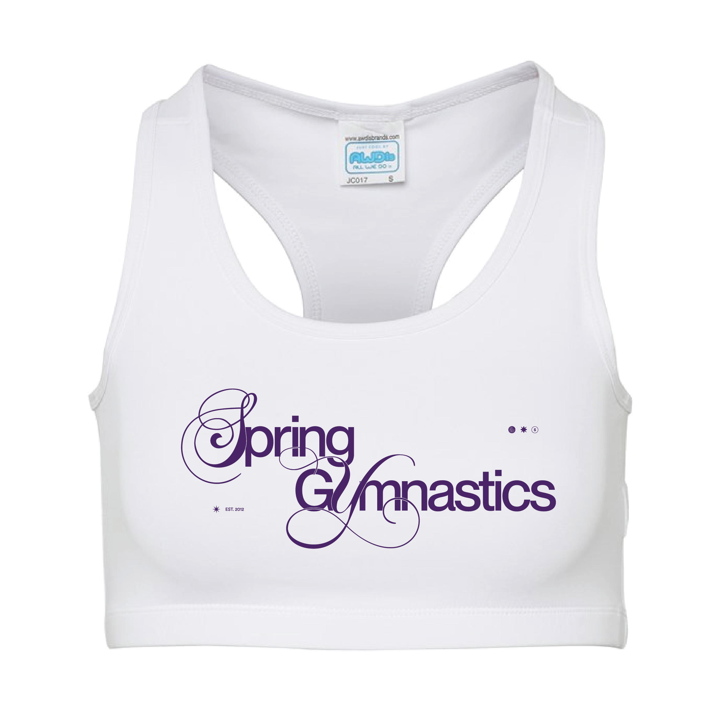 Spring Gymnastics - Club Women's Cool Sports Crop Top - Arctic White